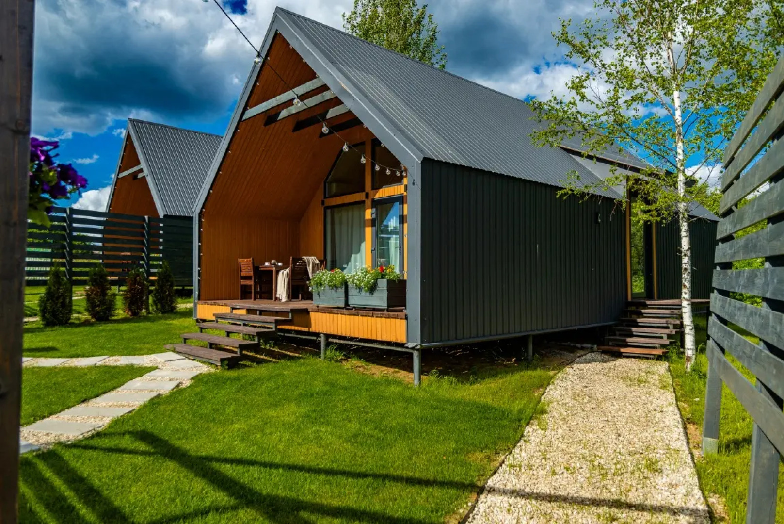 Частный Дом Барнхаус №4 с инфракрасной сауной и горячим Чаном на 6 человек