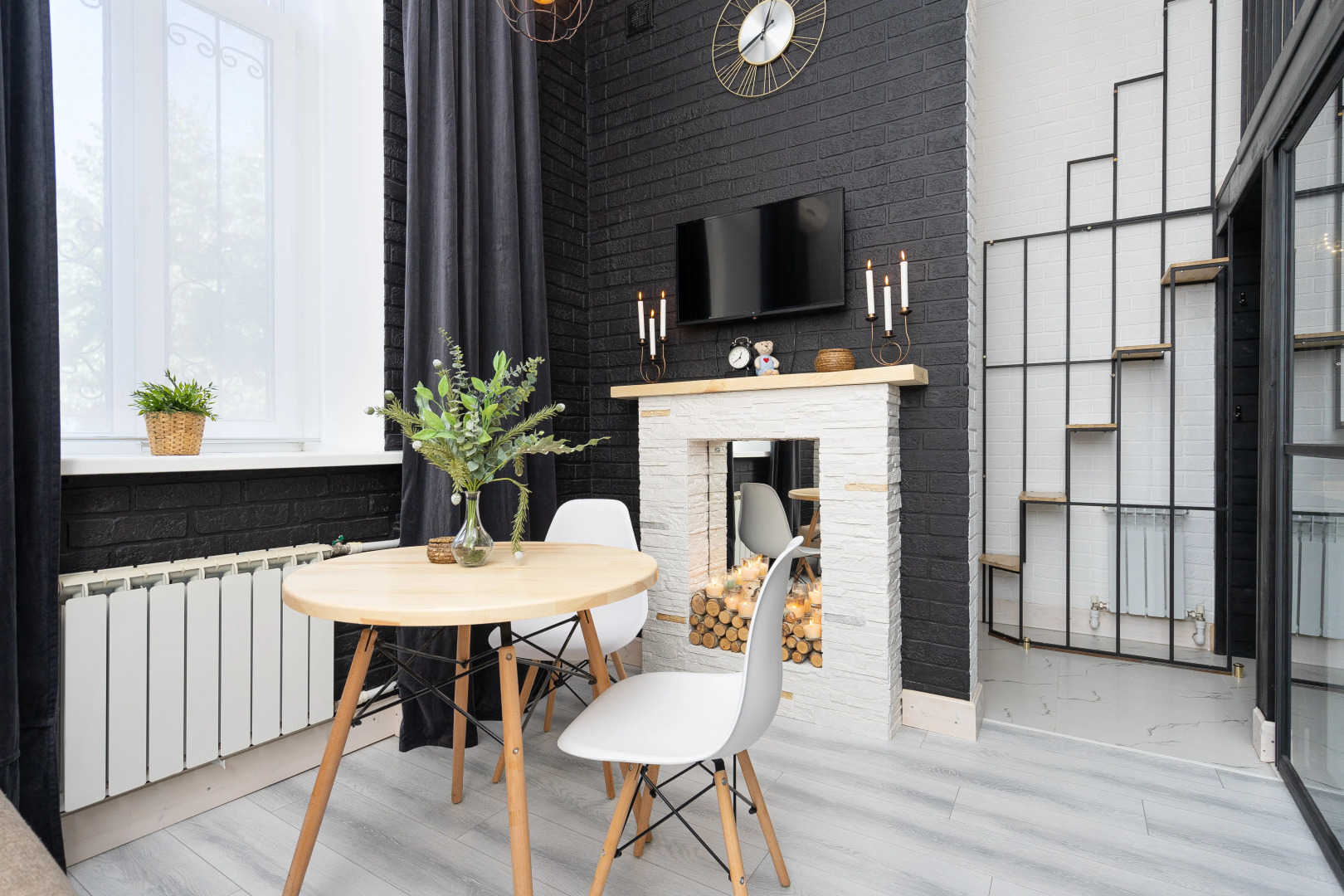 Квартира с Сауной, Камином и Кондиционером Лофт Центр Кремль Казань