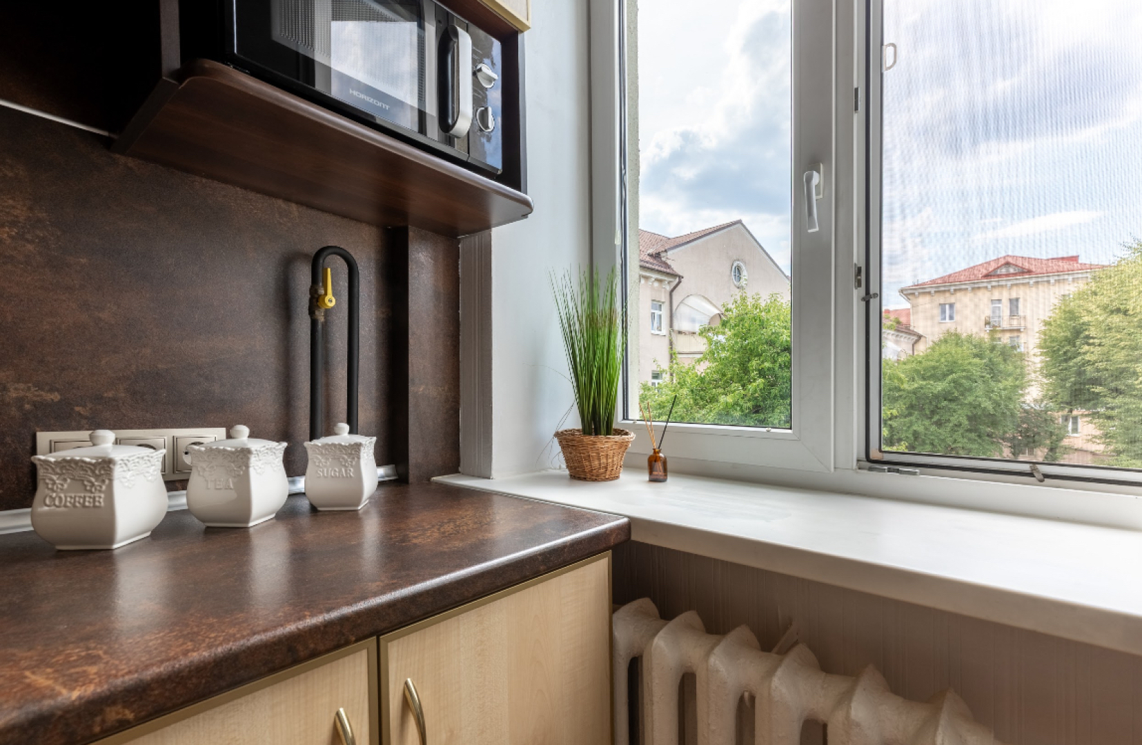 Квартира Трехкомнатная квартира с видом на город