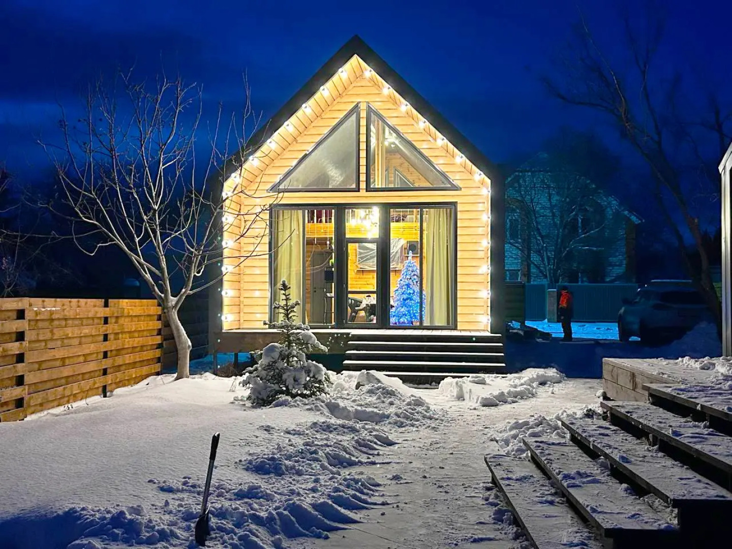 Частный дом с Баней Барн Хаус в стиле Лофт-Бохо