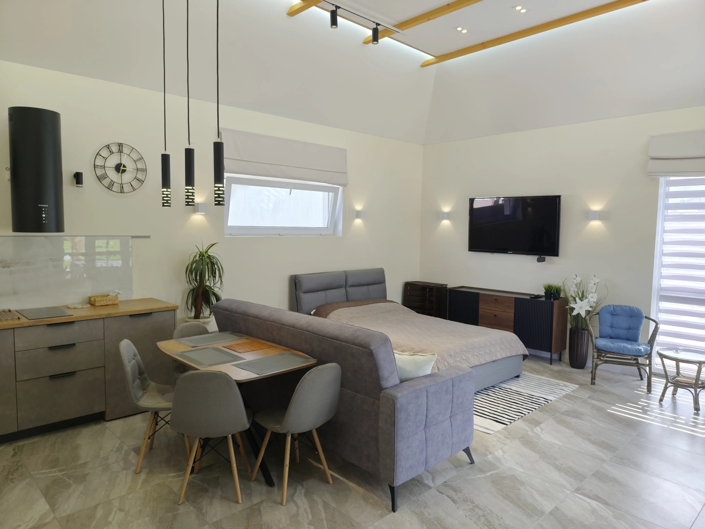 Гостевой дом с лаунж зоной, барбекю и баней