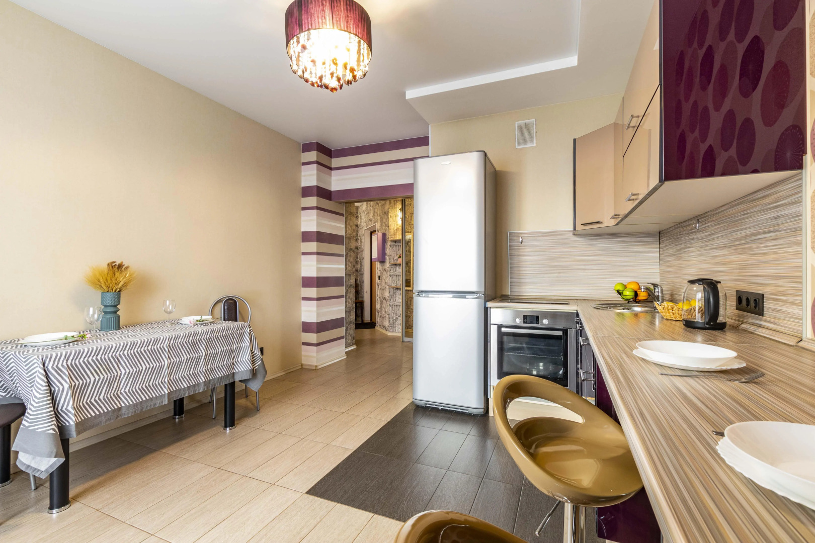 Квартира 1-комнатные BeGuest возле метро Ботаническая для 4х гостей