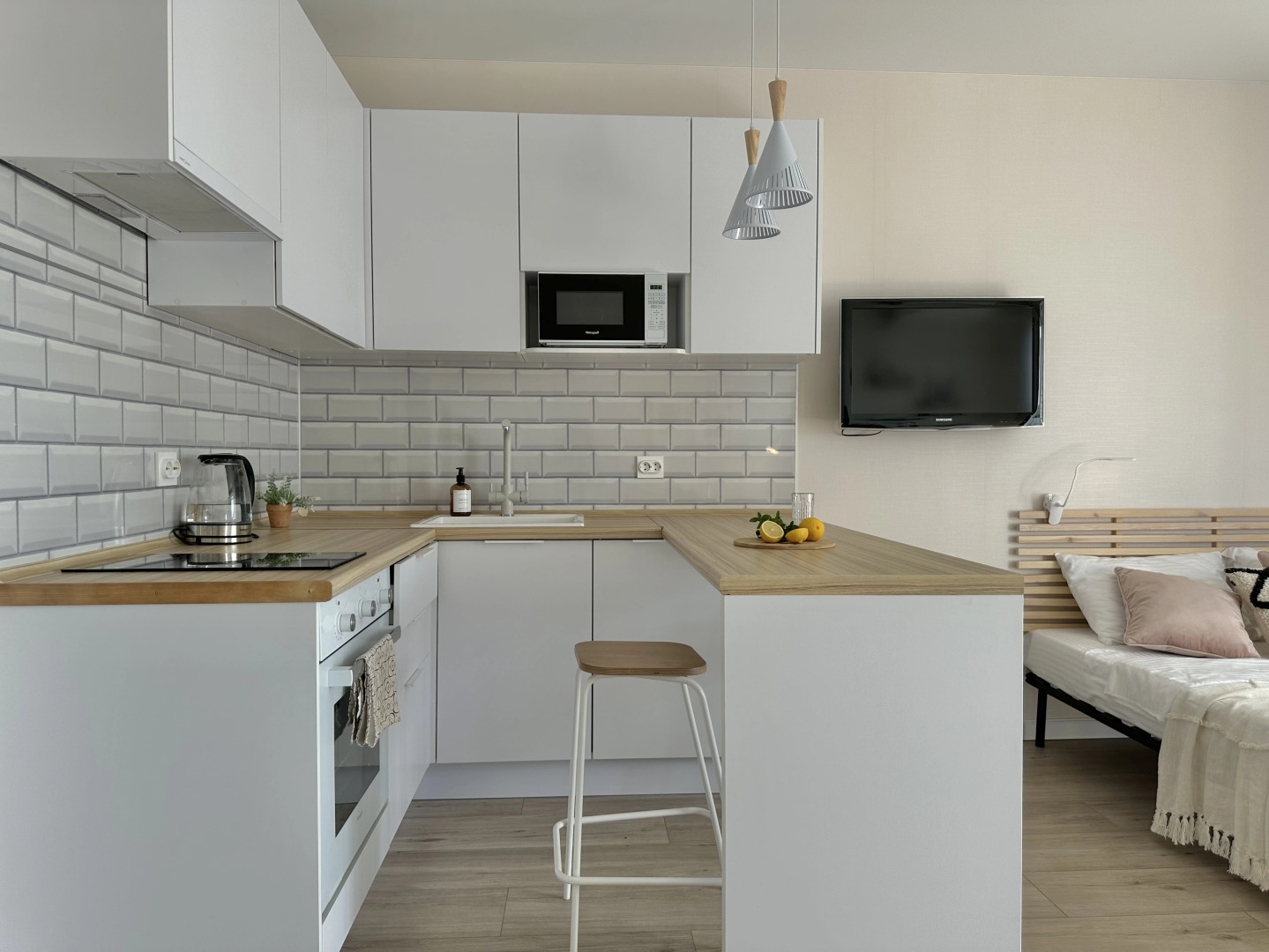 Апартаменты Happy Cream Студия в Доме Комфорт Класса Недалеко от Центра Казани