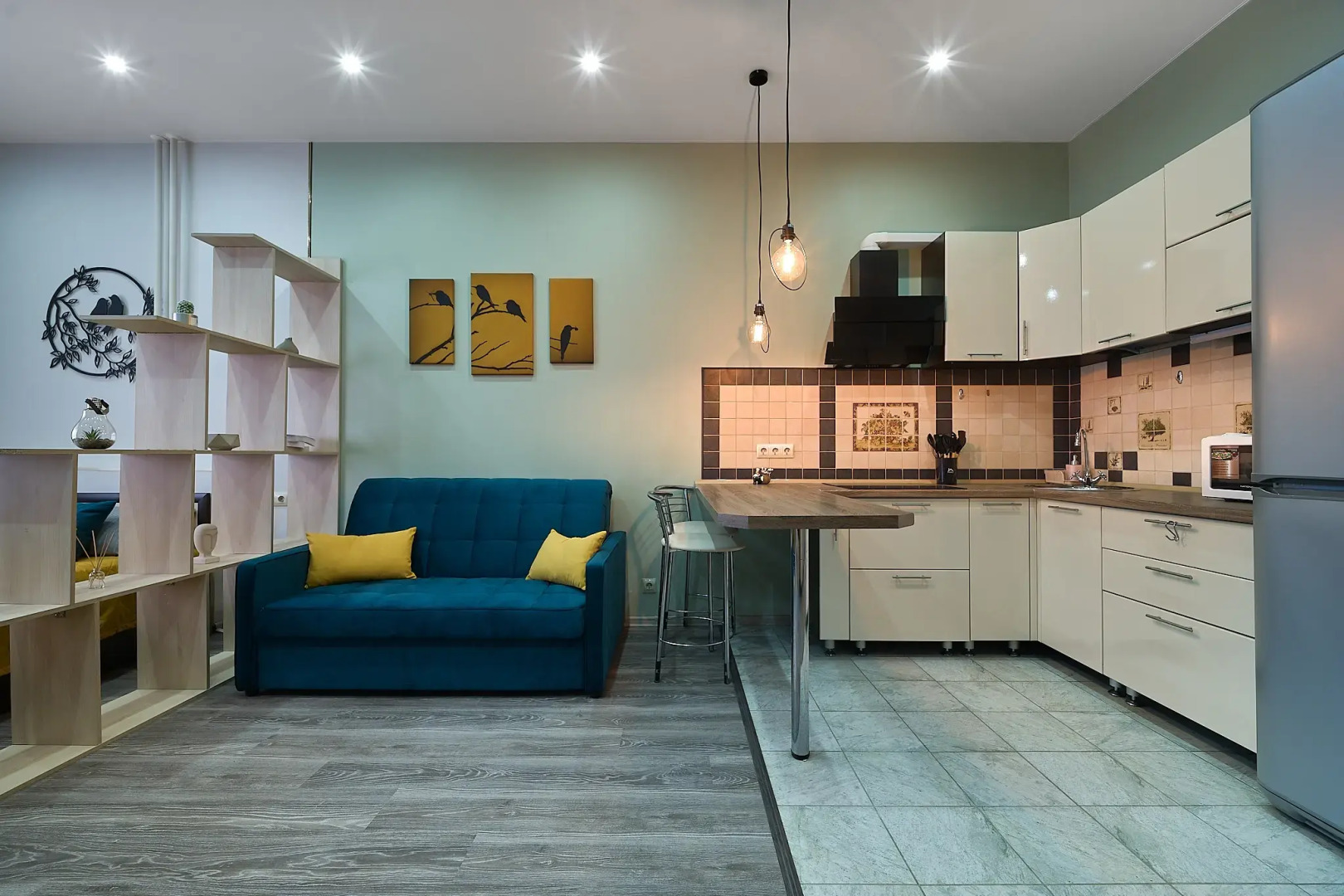 Квартира Просторная и уютная студия