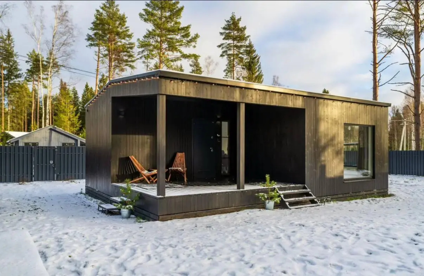 Частный дом Дом в сосновом лесу