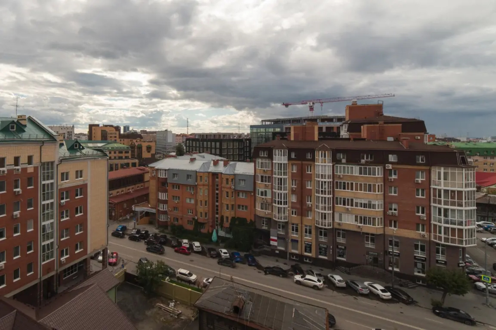 Апартаменты с видом на город и ванной