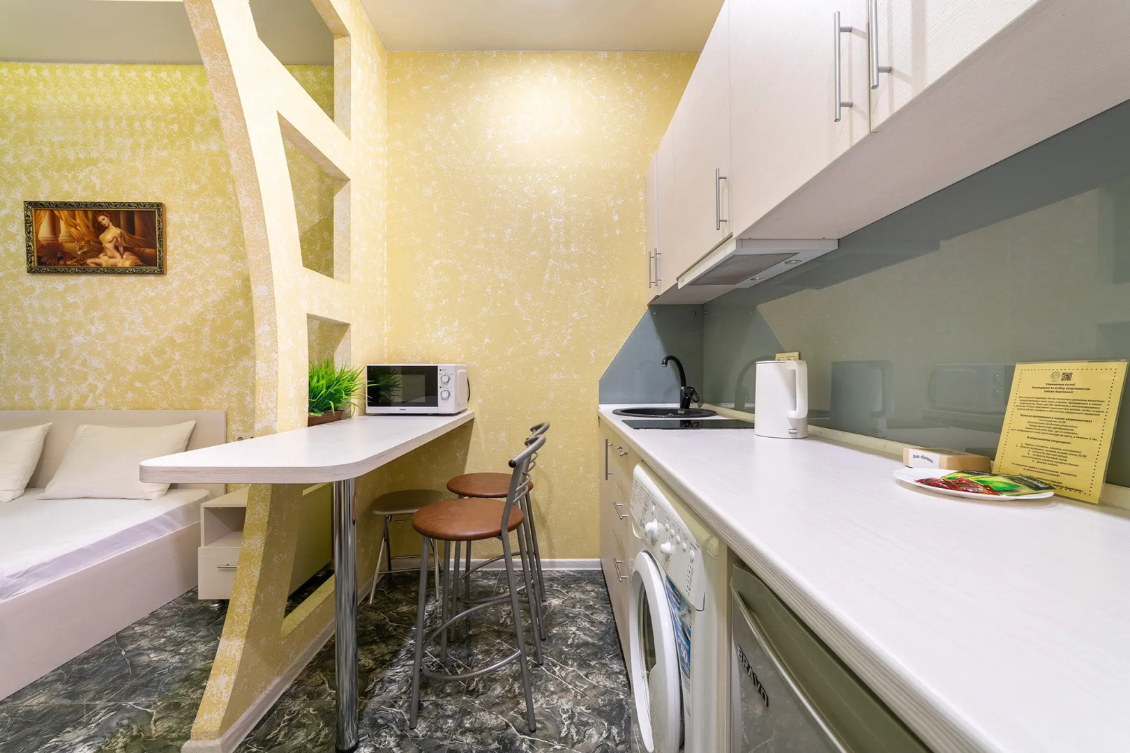 Квартира студия с балконом видом на море рядом с Океанариумом