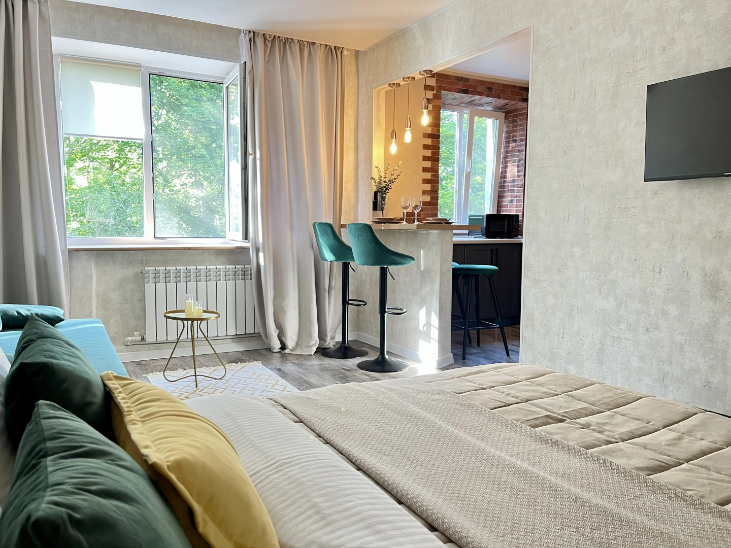 Квартира Студия Бесконтактное заселение Мкр. КПТ Odeyalkin