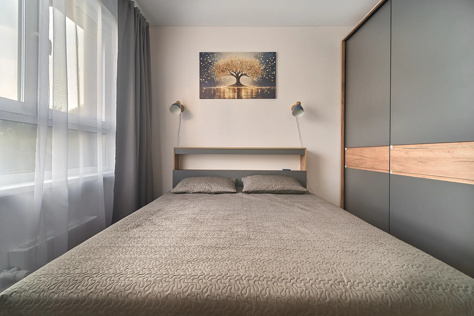 Квартира Уютная двухкомнатная квартира с размещением до 6 гостей