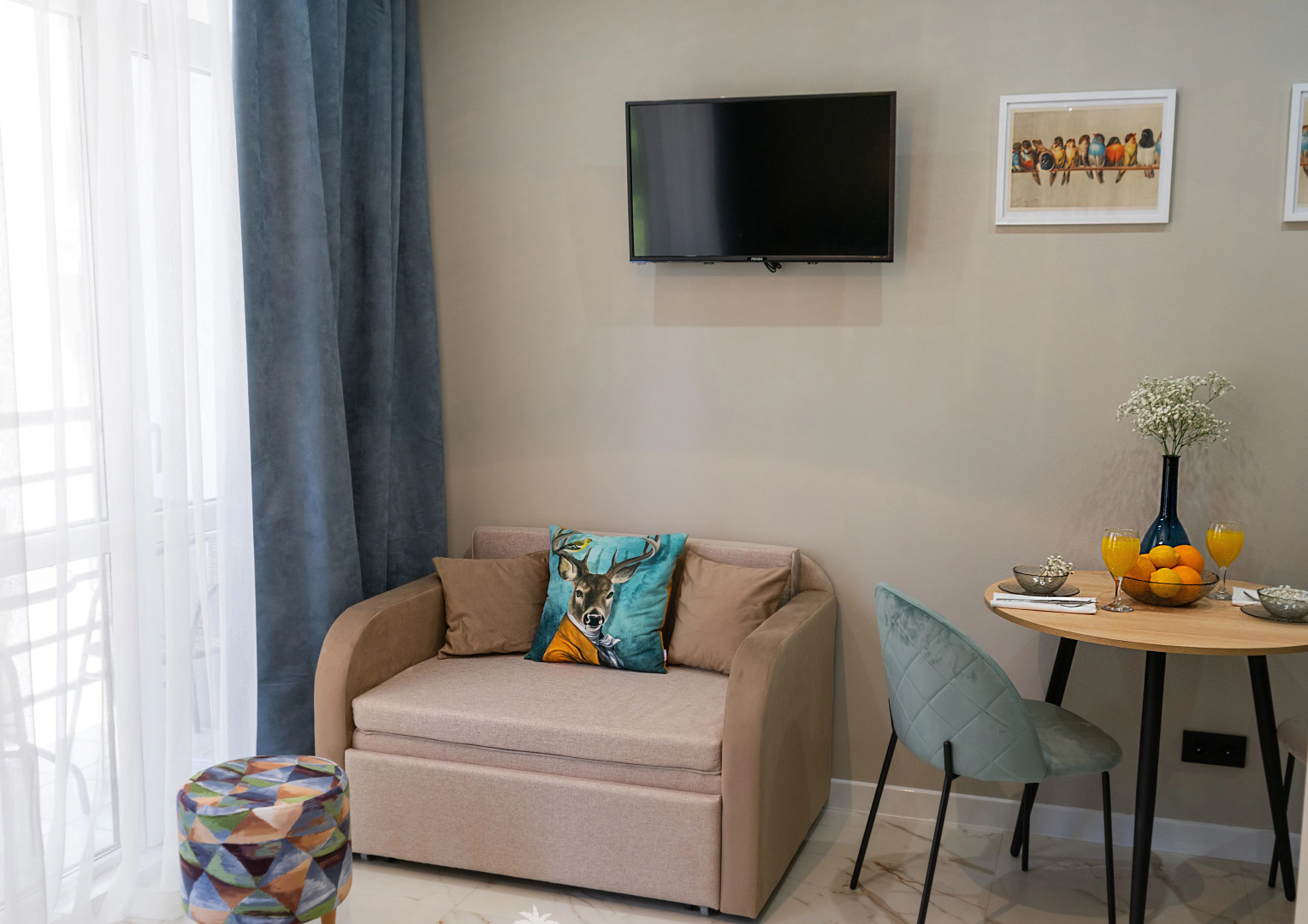 Апартаменты уютные Морент с балконом в ЖК Сорренто Парк