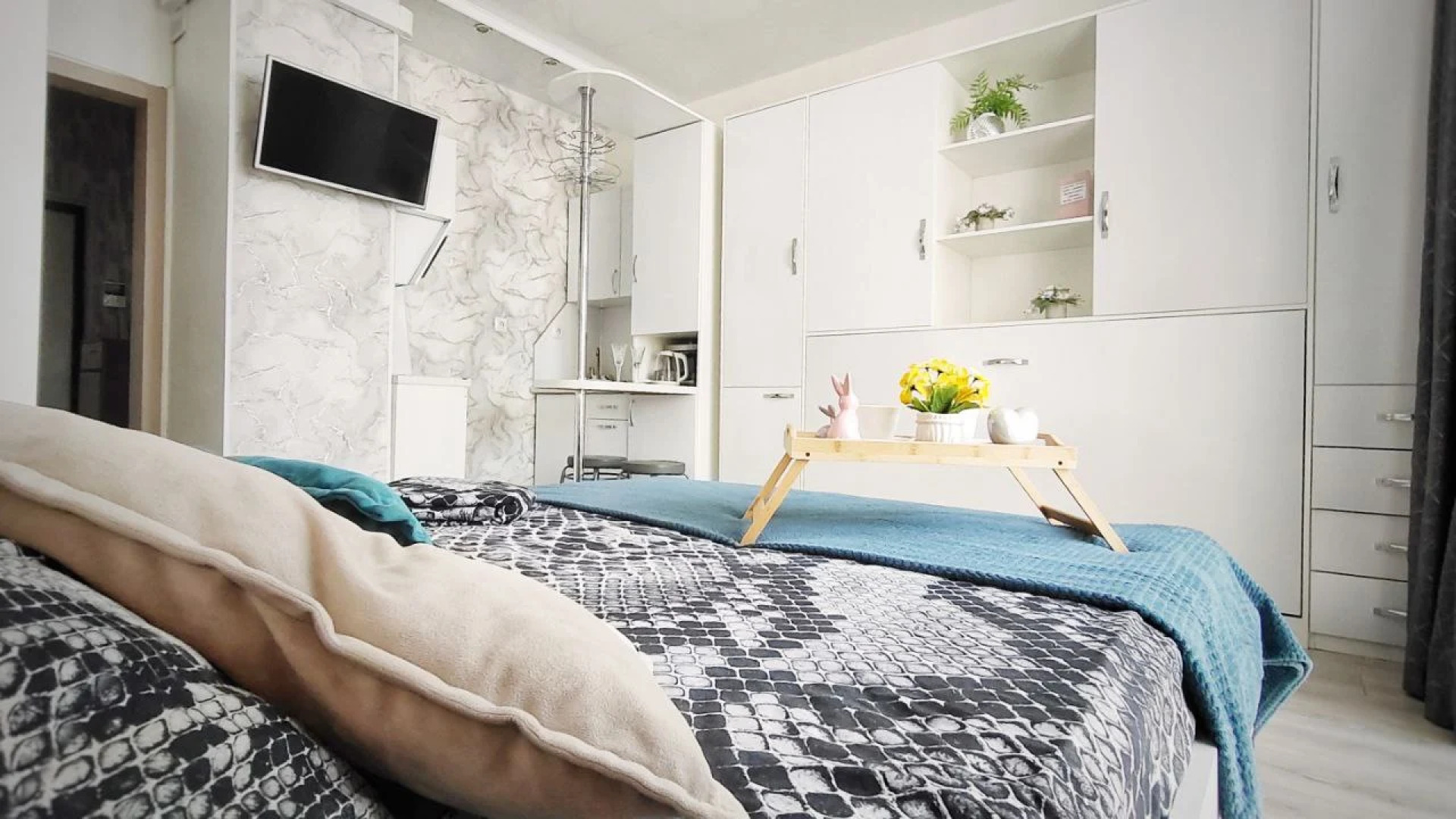 Квартира студия с видом на Амур и город