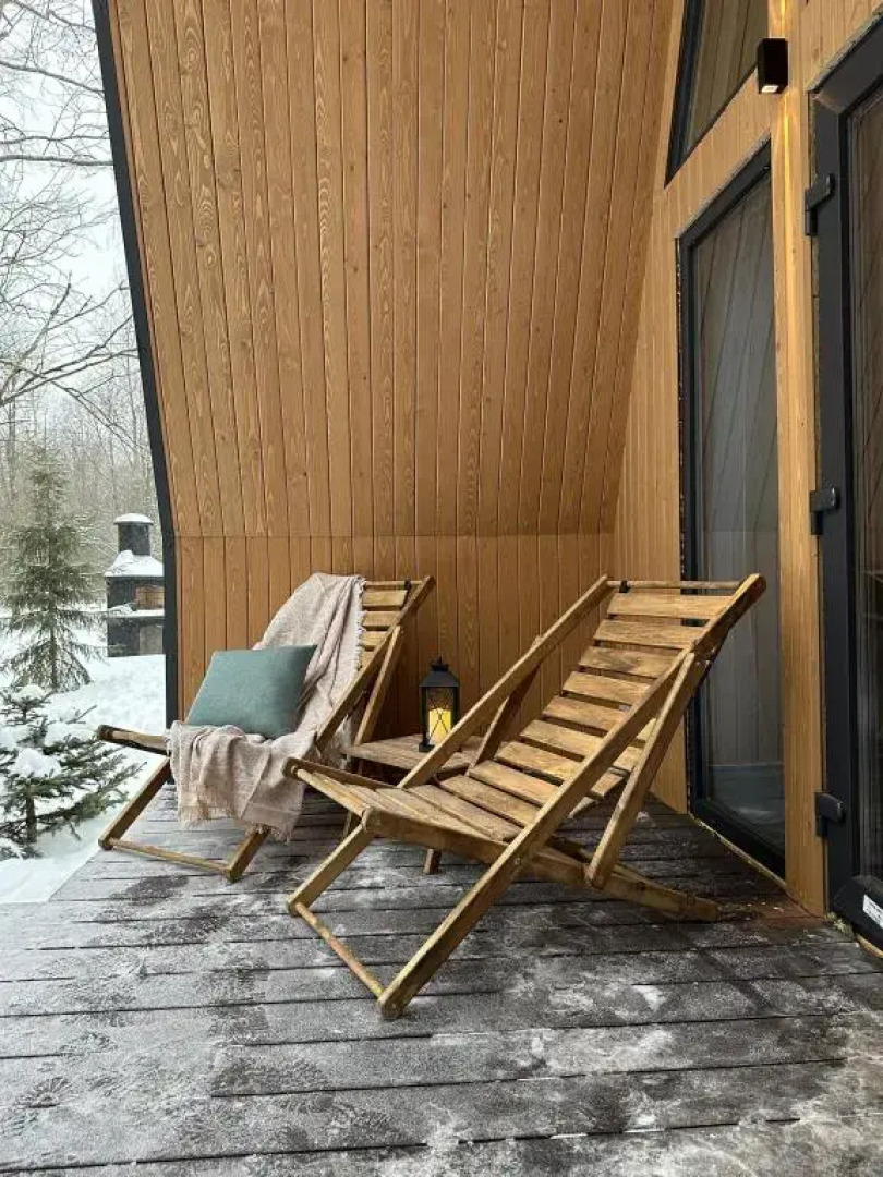 Частный Дом Афрейм с видом на лес №1