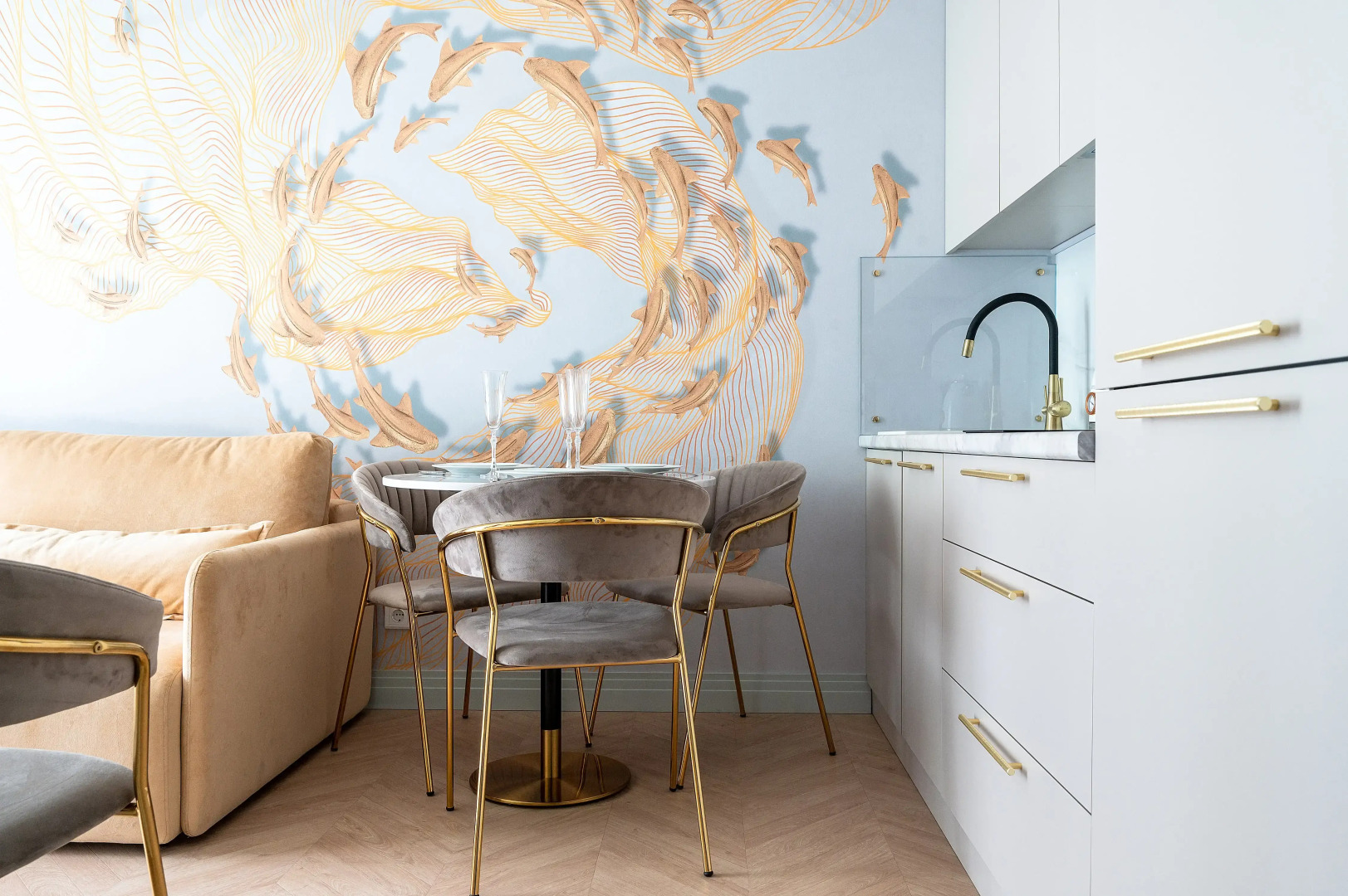 Апартаменты Red Apartments Арт Лайт Сити Апартамент Корелли