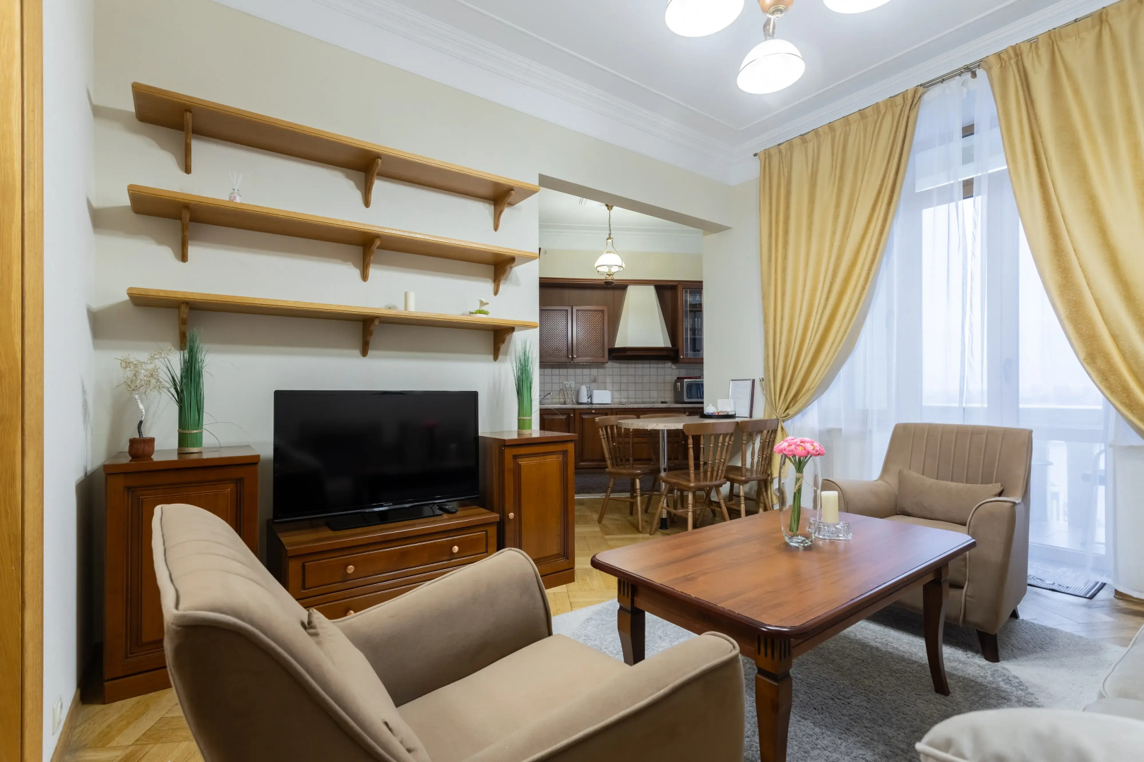 Улучшенные Апартаменты с гостиной  видом на реку