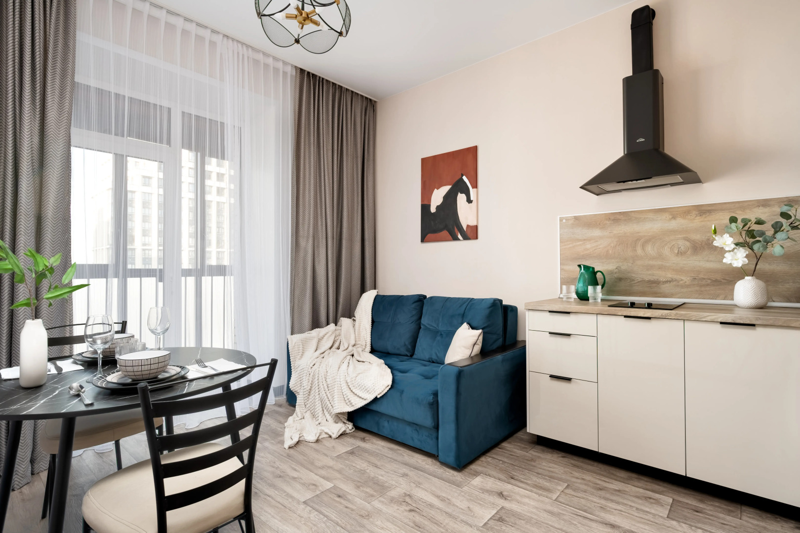 Квартира Дизайнерская 1к Рядом с Метро и Аквапарком