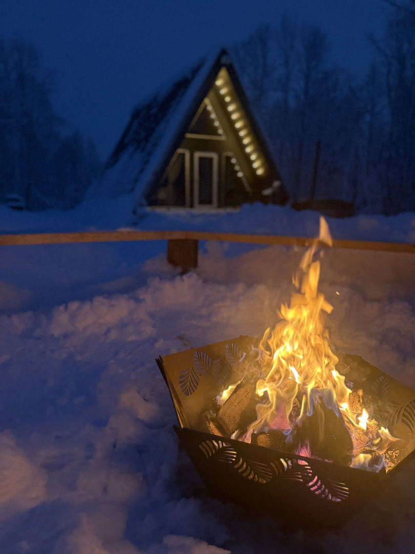 Частный дом A-Frame в лесу в 6 км от Мурманска