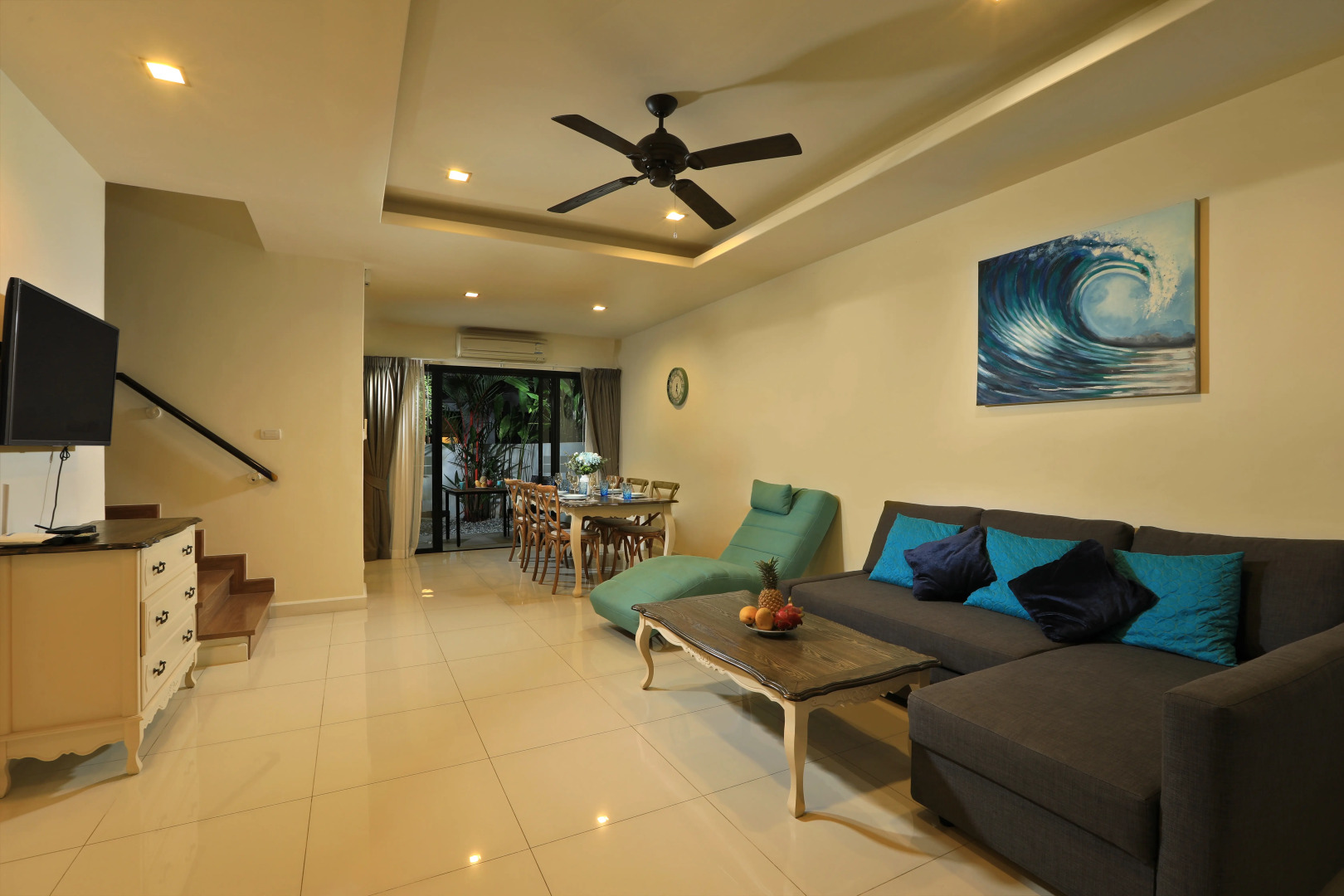 Частный Дом 3-комнатный таунхаус с рабочей зоной и парковкой 10 минут до пляжа Банг ТаоLP-65/131