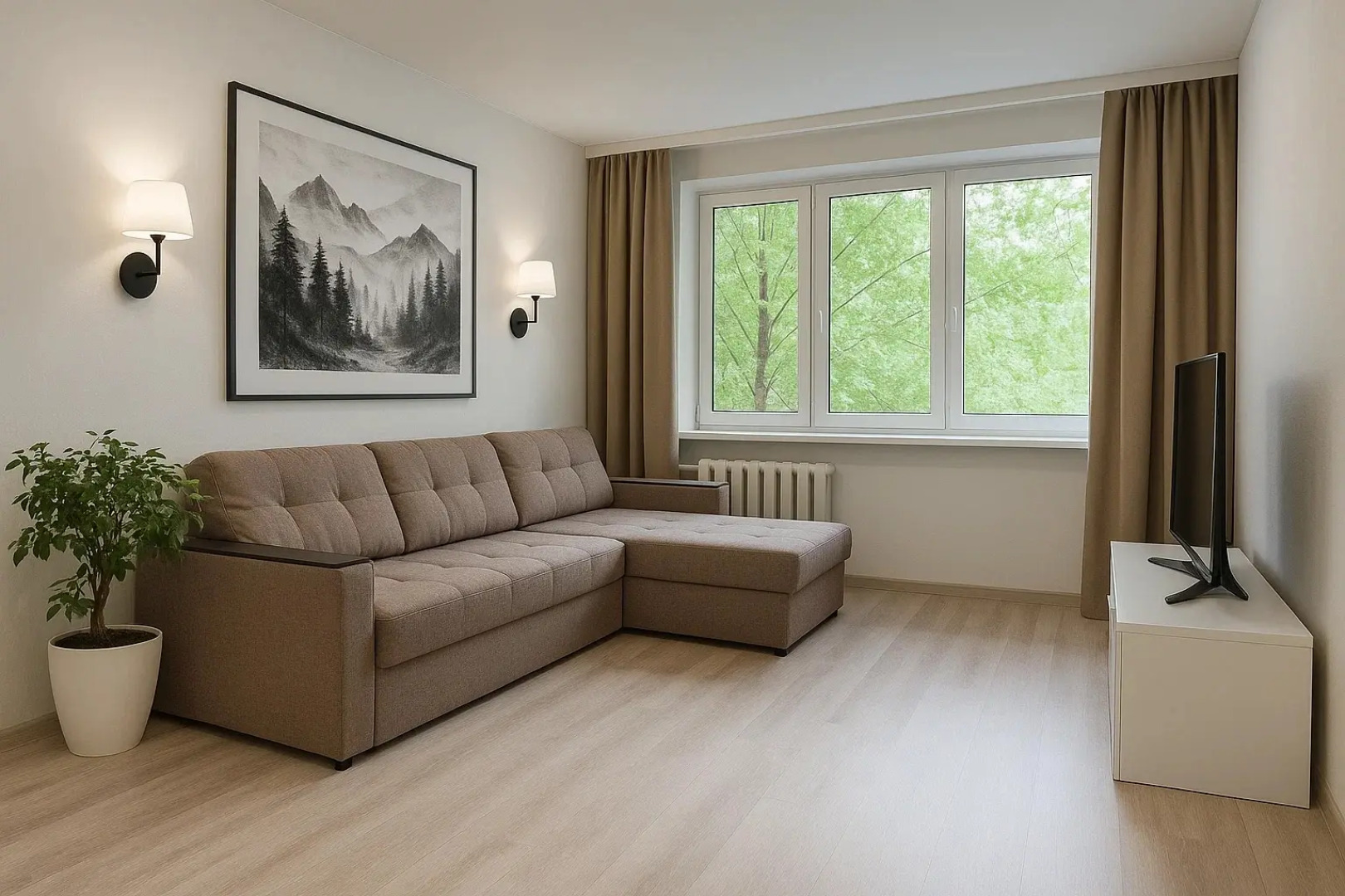 Квартира Уютная в Центре Московского Района с Видом на Лес