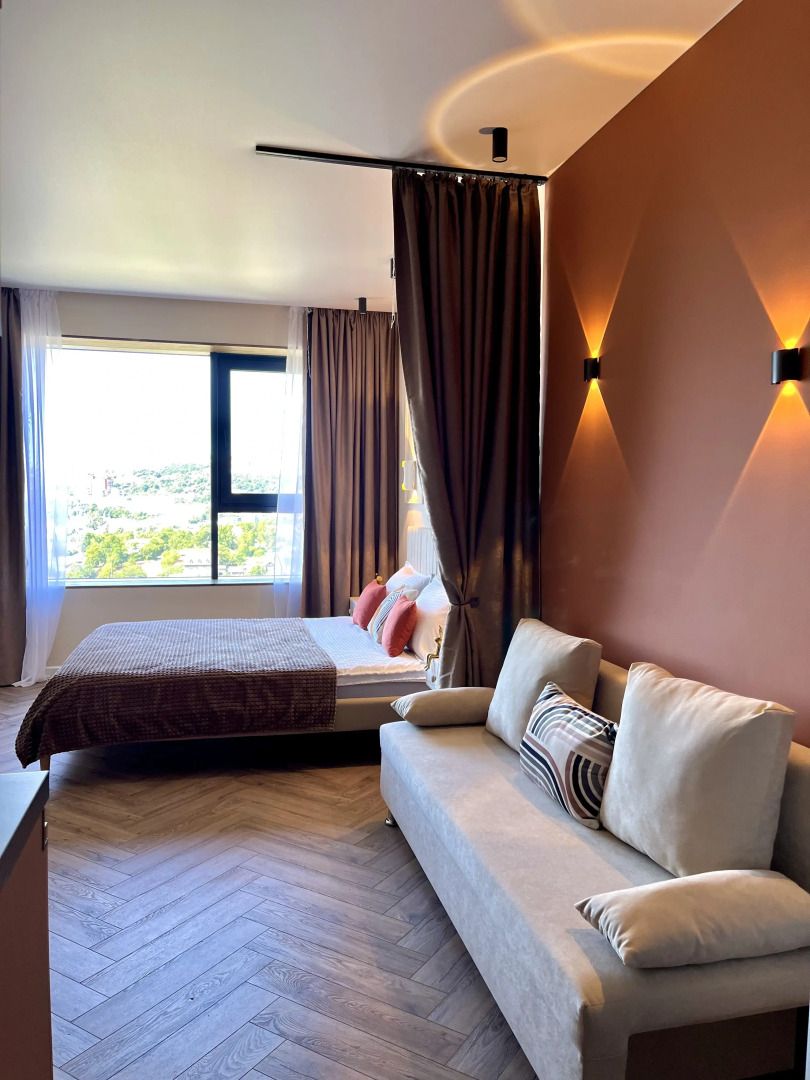 Квартира Студия Друзья с панорамным видом