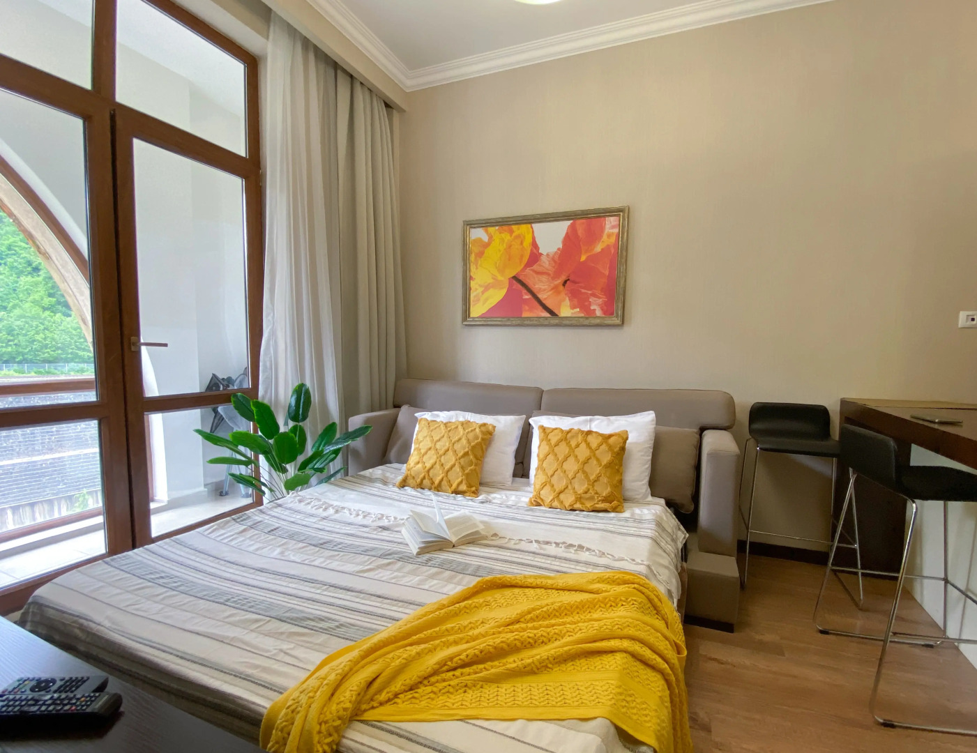 Однокомнатная квартира с Видом на Горы в 300м от Подъёмника