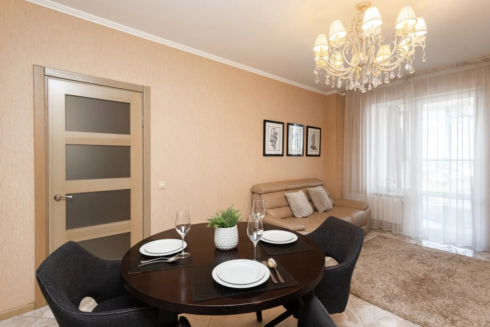 Апартаменты Crown39 - 1к №104: 57 м2, 15 этаж из 21