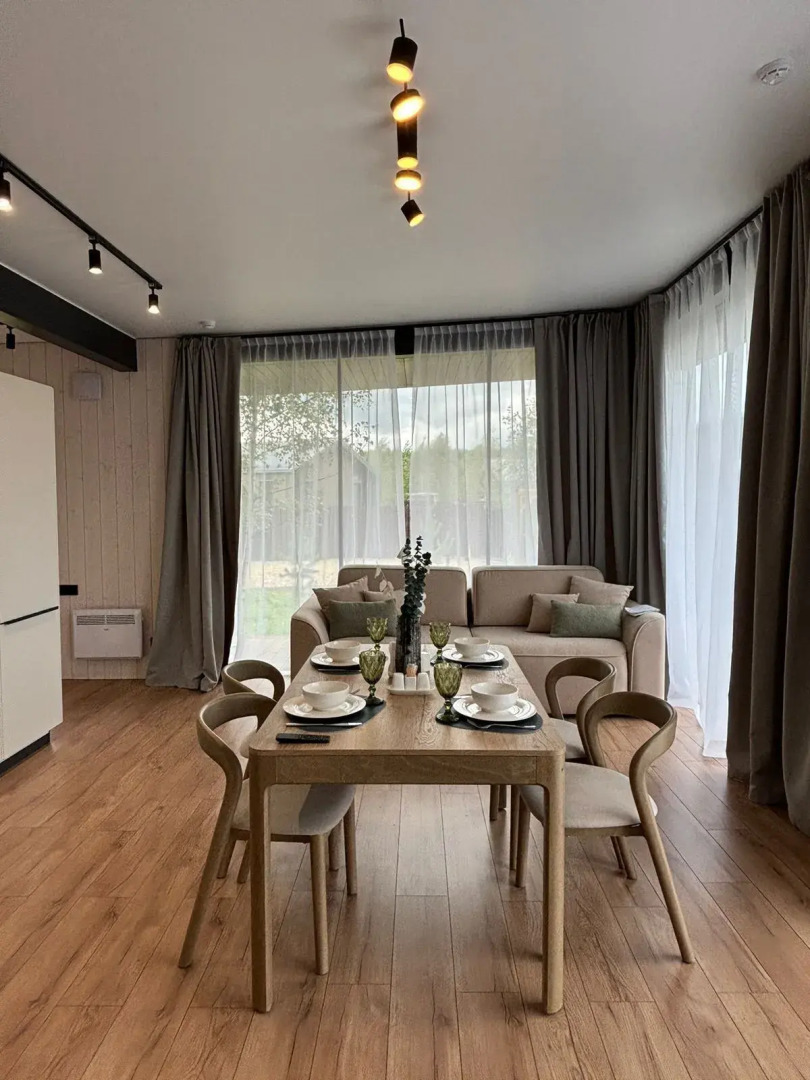 Частный дом у реки с сауной и чаном