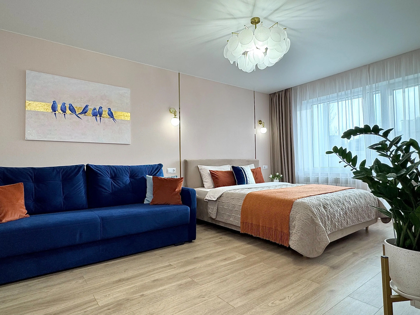 КвартираKenig Holidays 2-к "Птицы" в самом центре Рыбной деревни