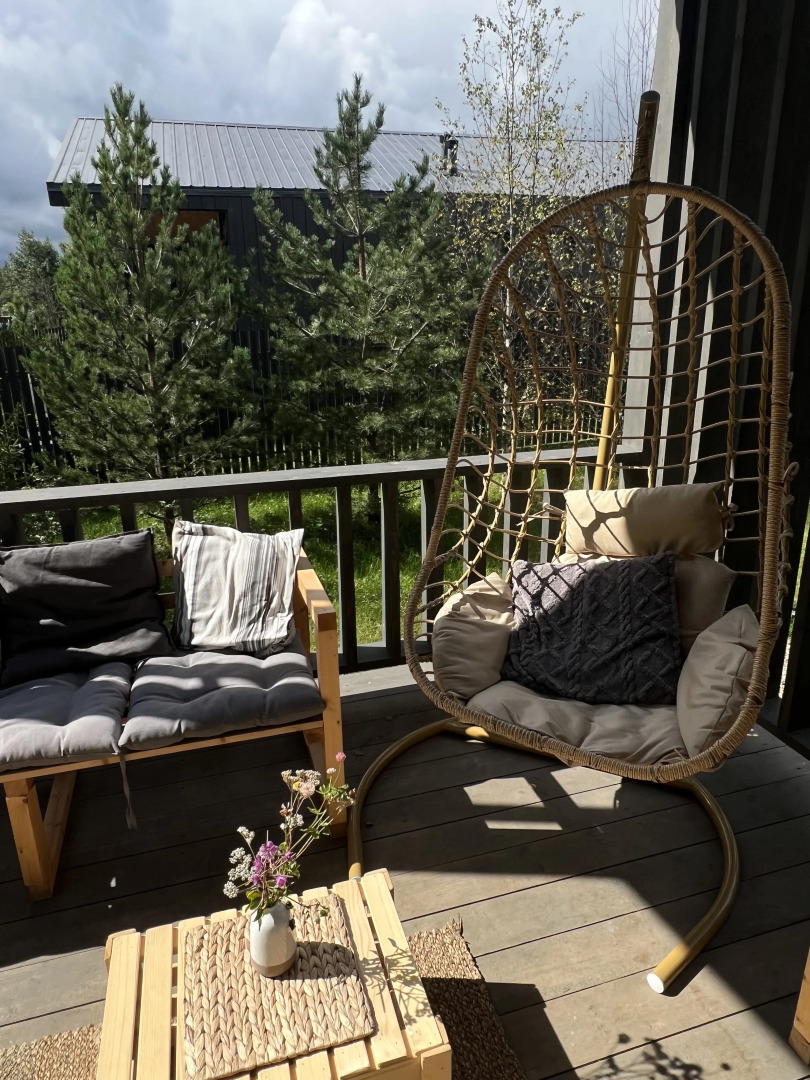 Частный дом Уютный просторный дом с панарамными окнами в березовой роще