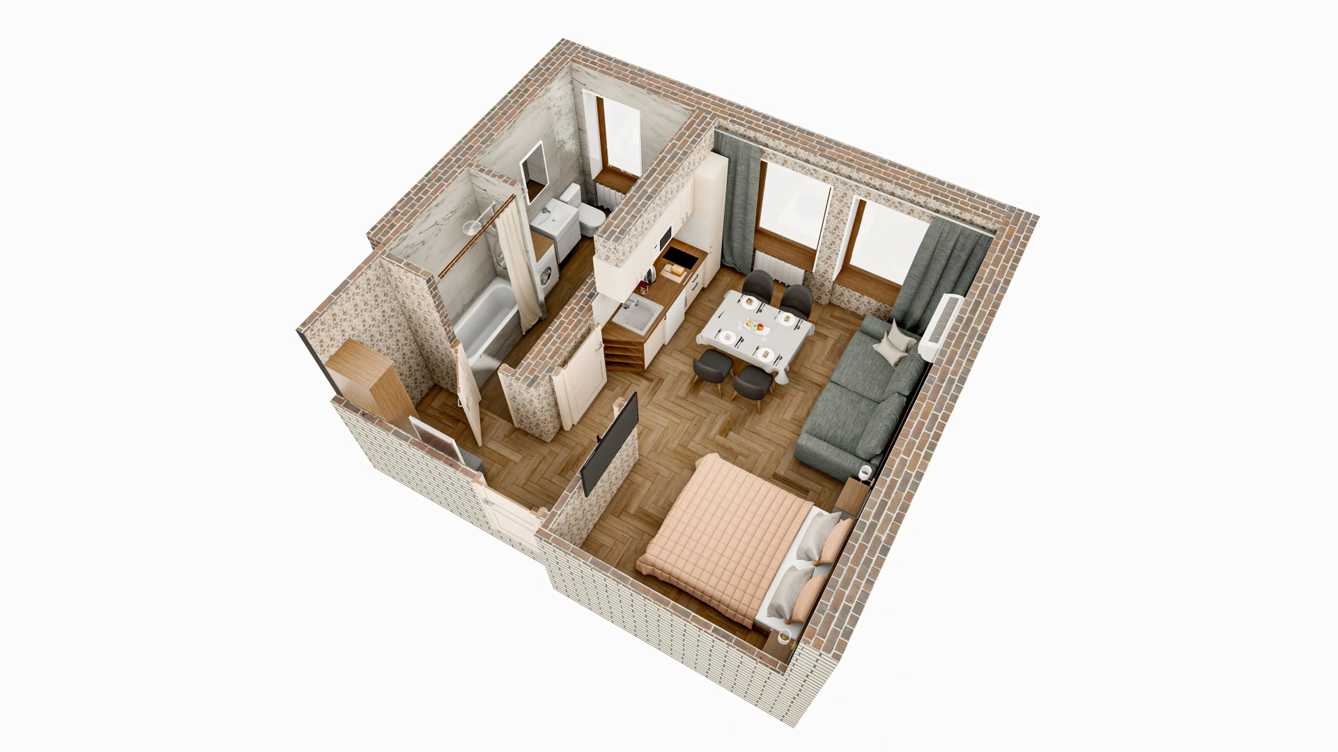 Апартаменты Латте в квартире 12 - 50 метров до Кремля