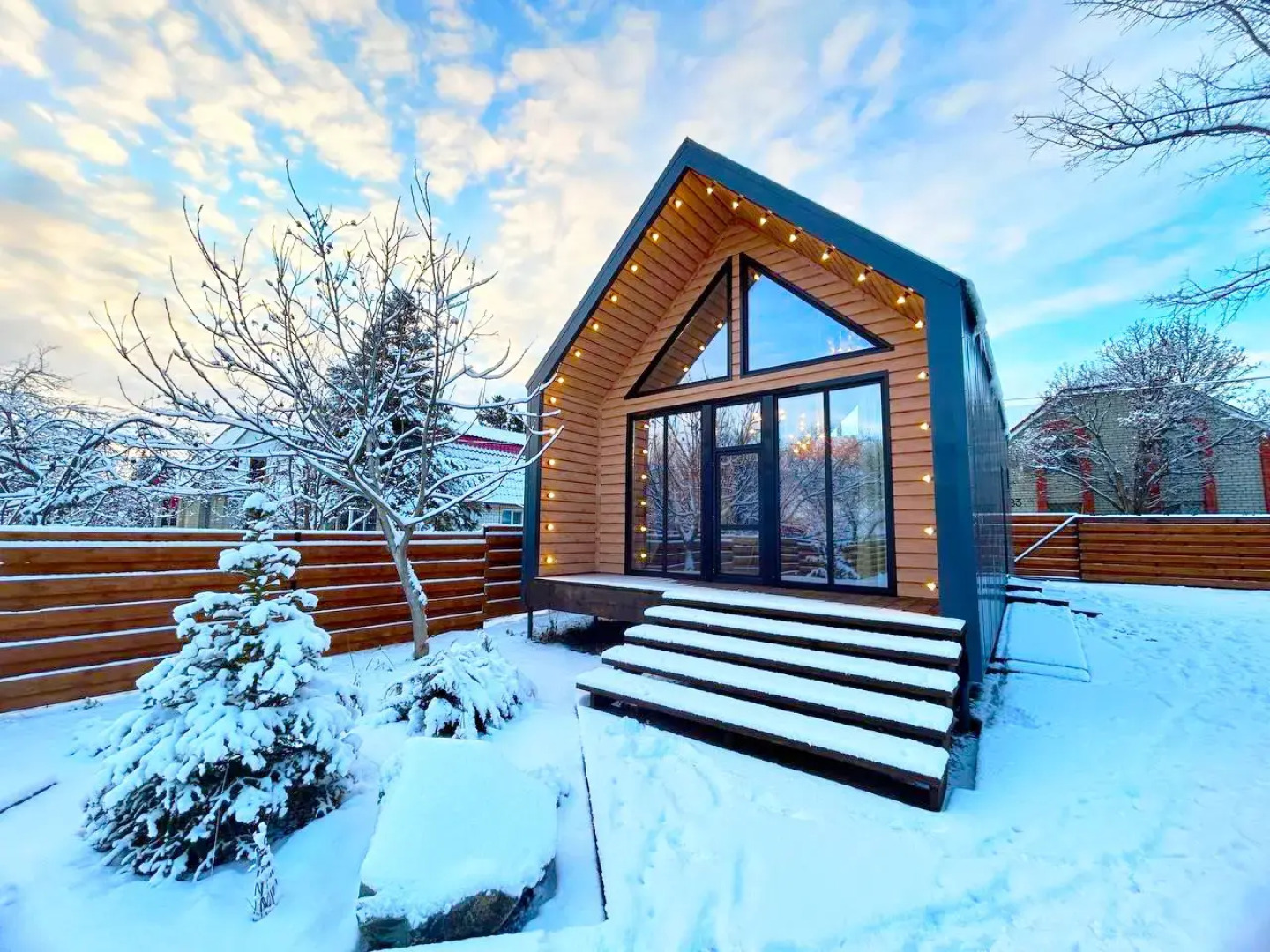 Частный дом с Баней Барн Хаус в стиле Лофт-Бохо