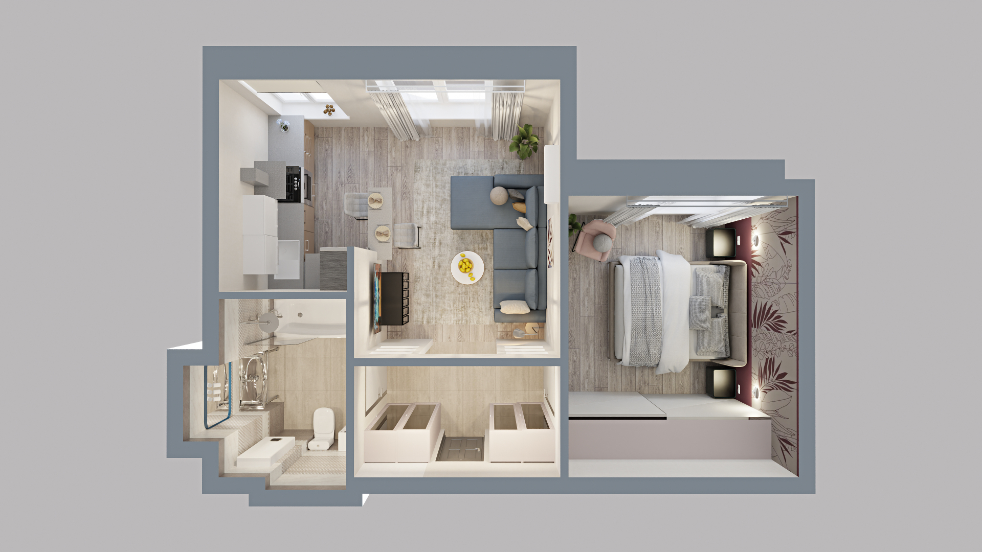 Квартира GM Apartments Двухкомнатные у Красной площади