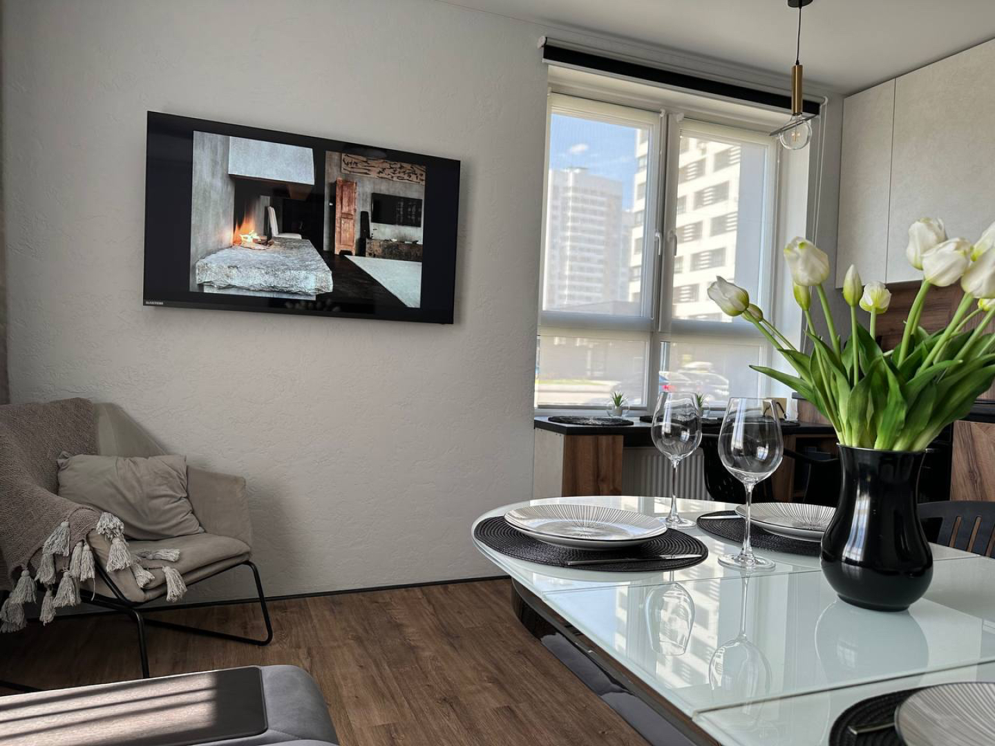 Апартаменты ДзенХоум в стиле оп-арт 105