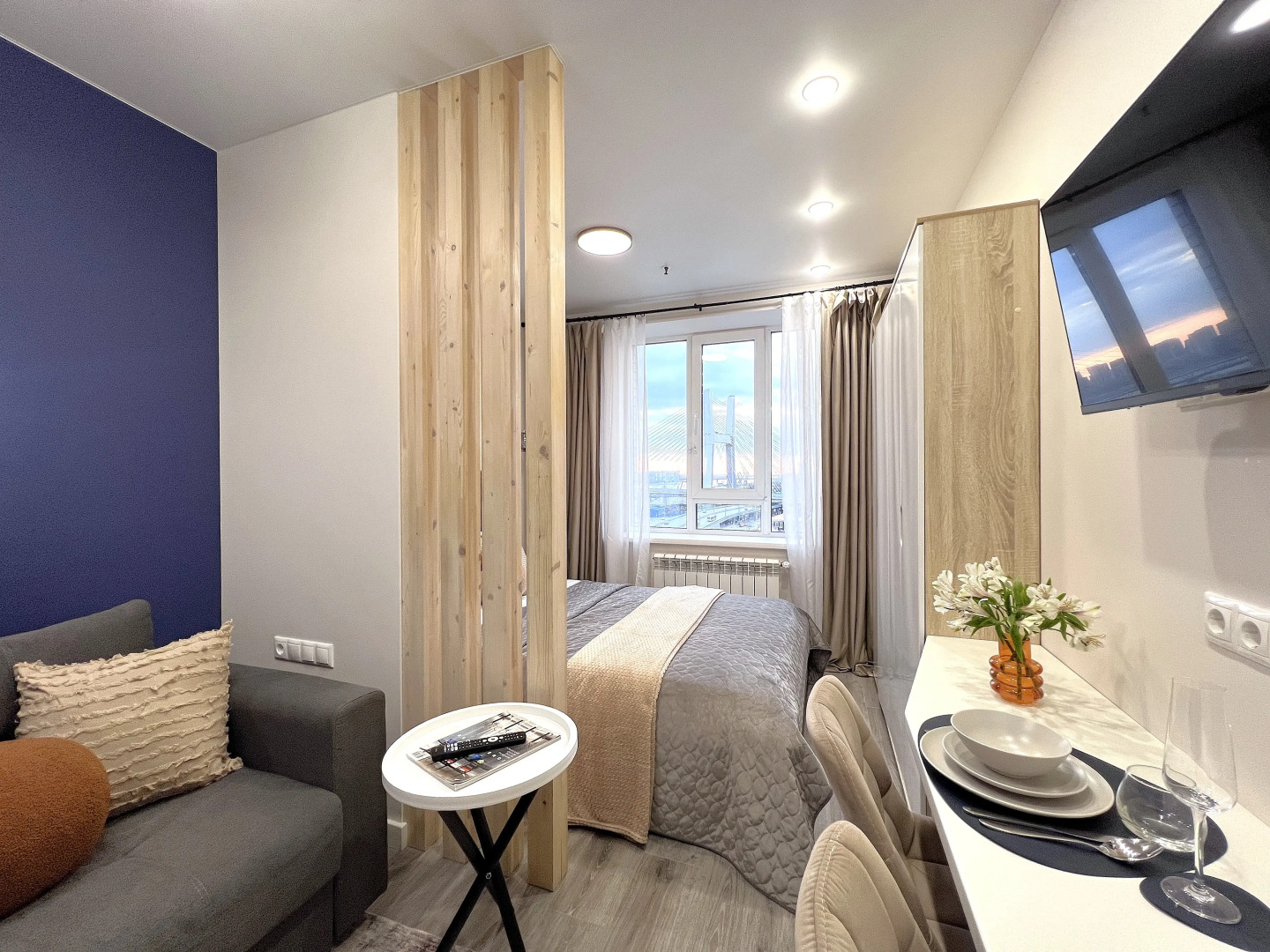 Апартаменты Студия с видом на Центральный мост