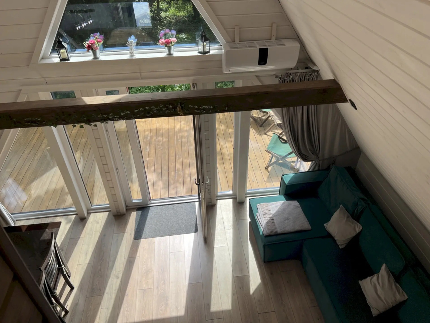 Частный Дом 451 А Фрейм Мята с Тёплым Бассейном и Баней