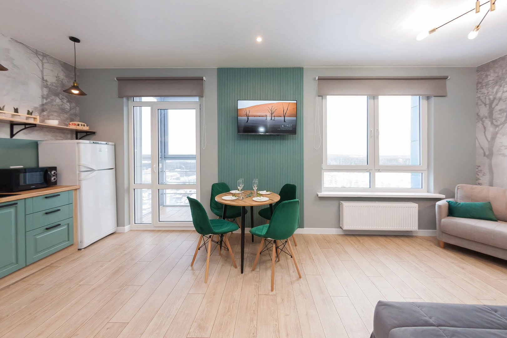 Апартаменты Уютная евро-2 Изумруд