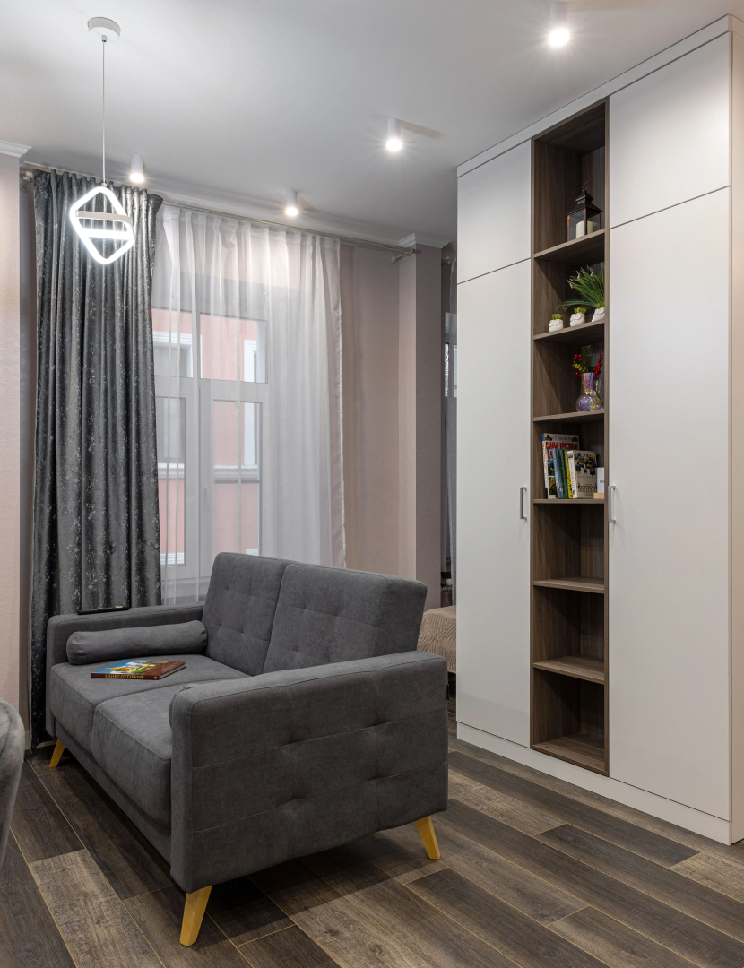 Квартира Дизайнерская Студия на Три Окна Feel At Home у Невского Проспекта