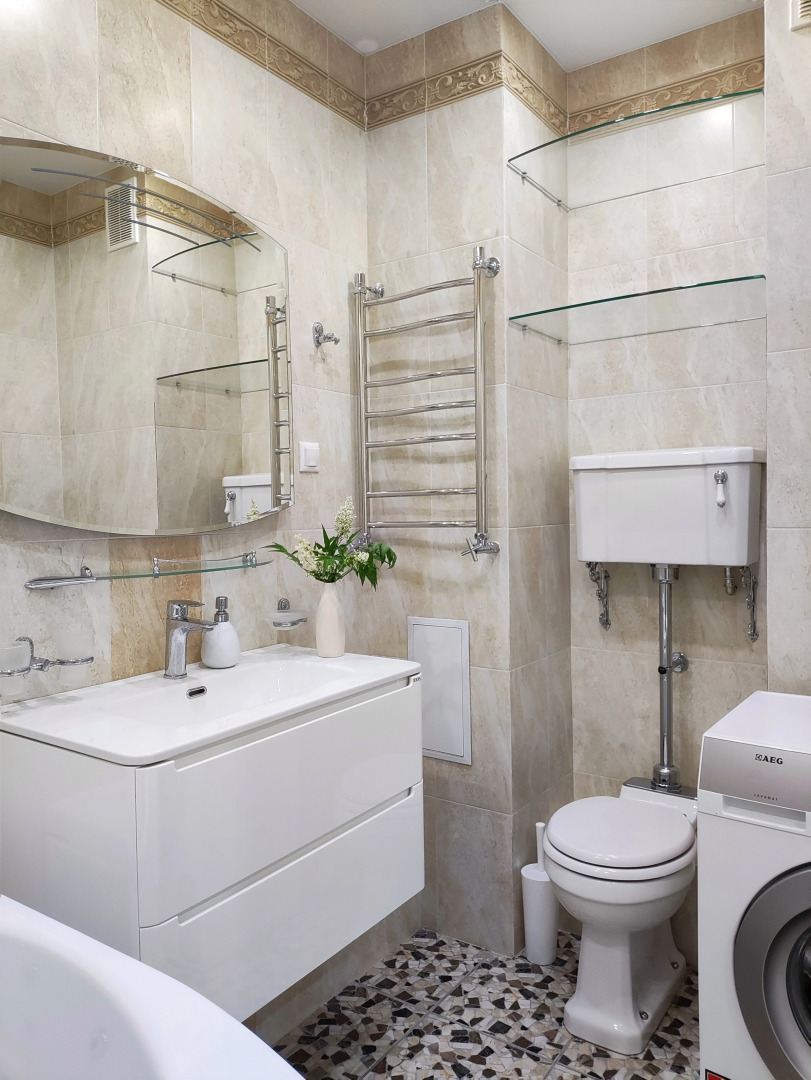 Квартира Светлая студия в современном жилом комплексе.