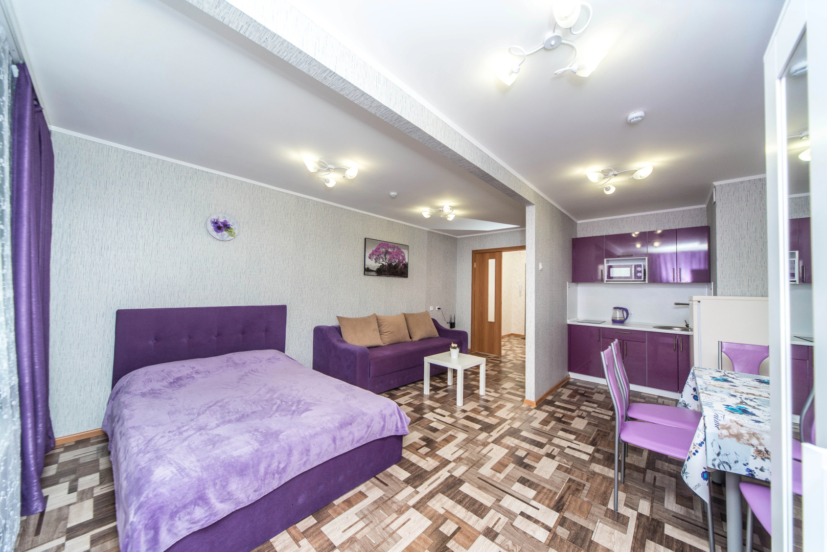 Квартира для 4 человек на 17 этаже с видом на город