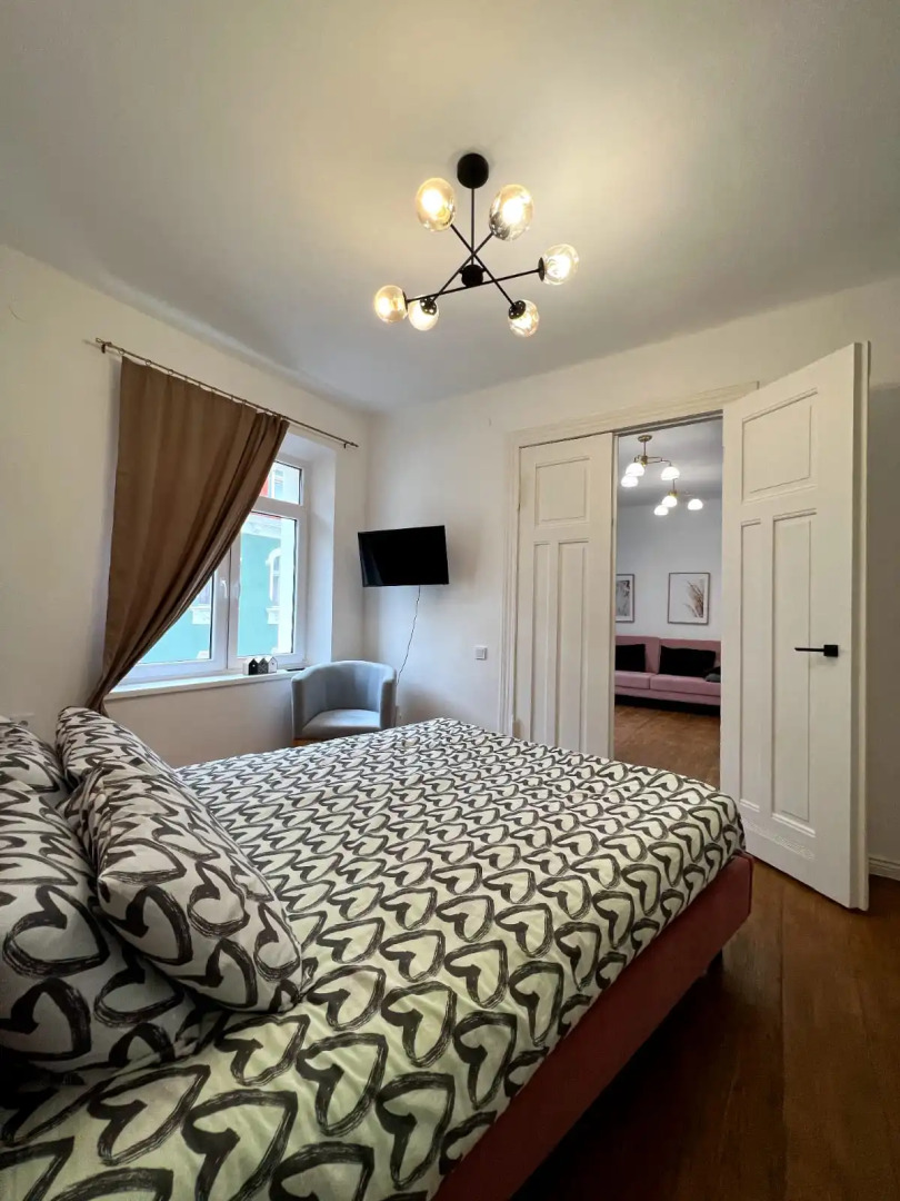 Апартаменты Стильные 2х-комнатные на Театральной с Шикарным Видом