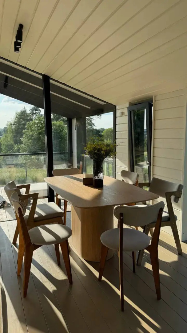 Частный Дом с шикарным видом на закаты с панорамной сауной и купелью