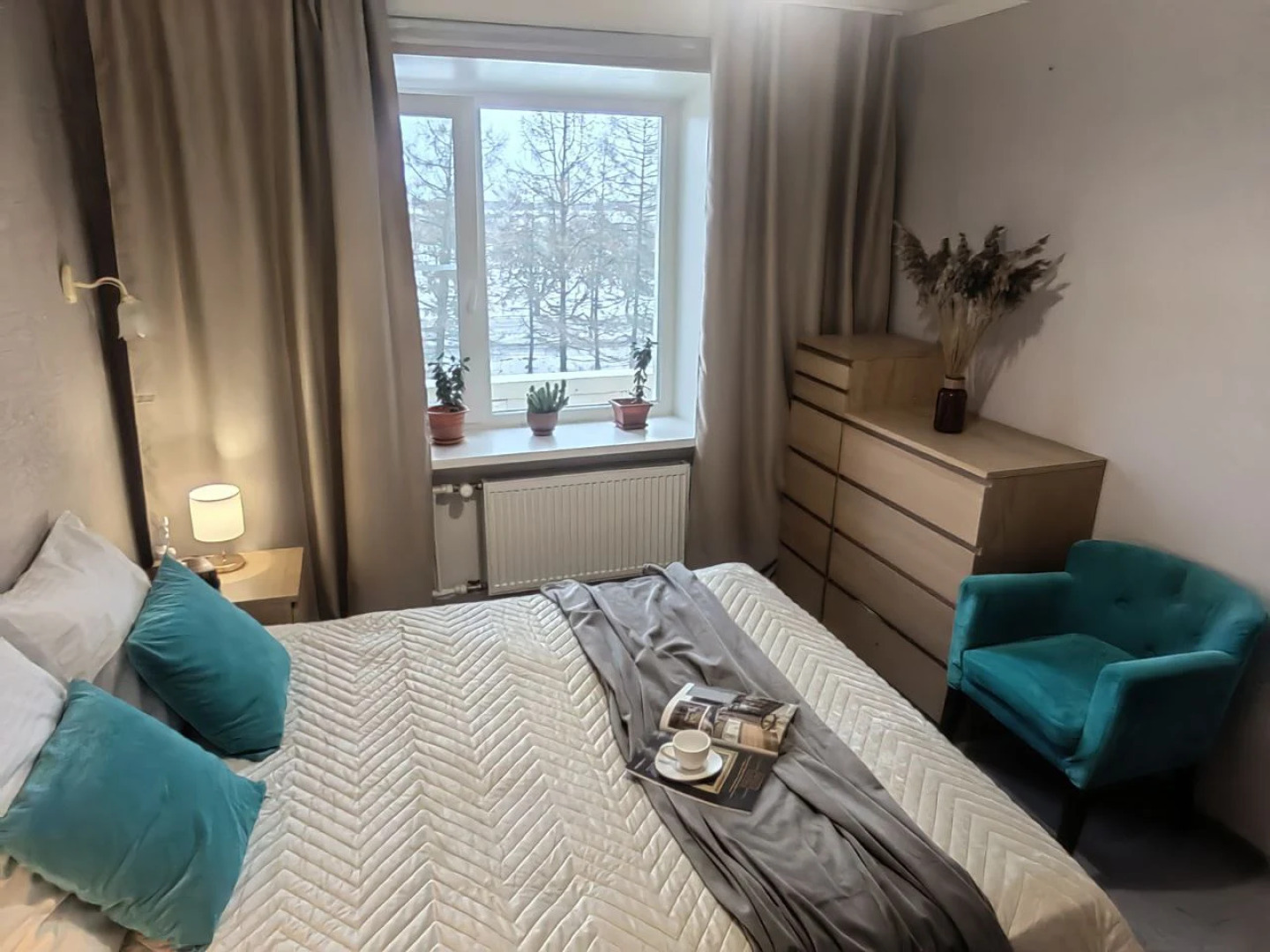 Квартира большая двухкомнатная у леса и озера