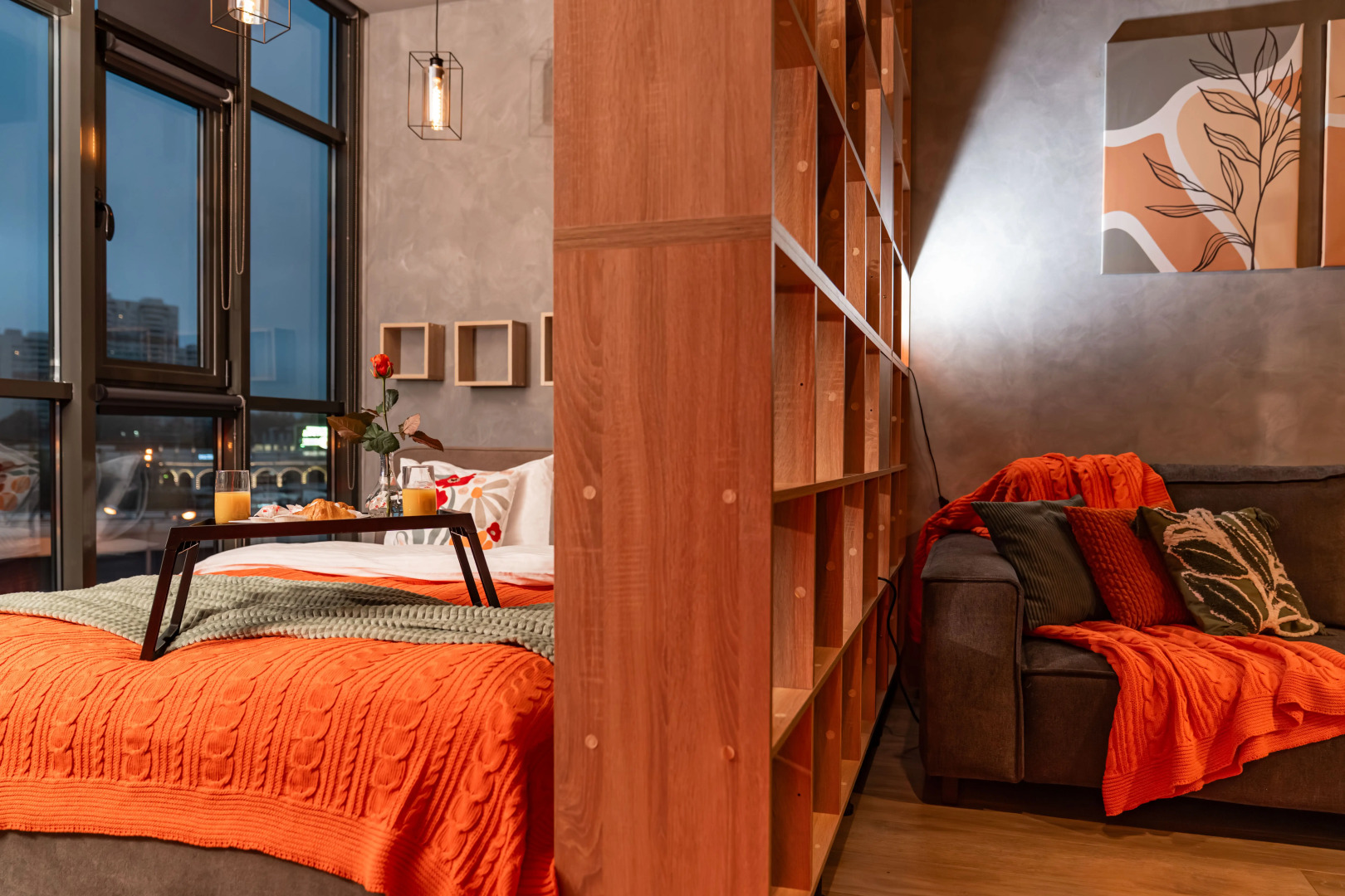 Апартаменты Sky Inn Color Orange