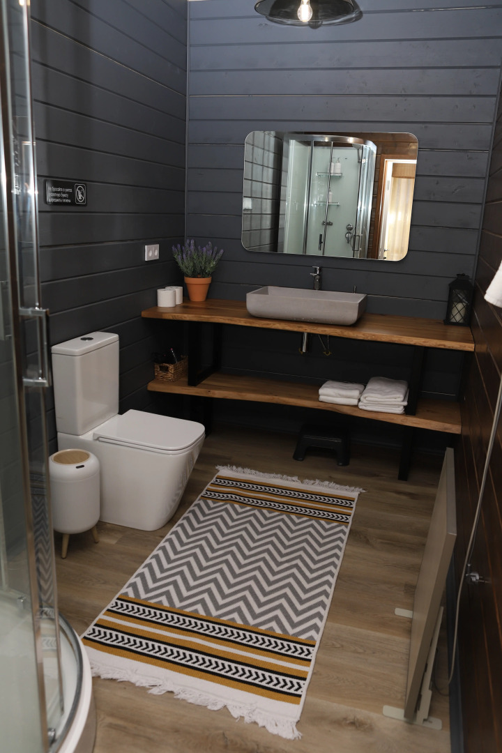 Частный дом Двухэтажный барнхаус с видом на горы