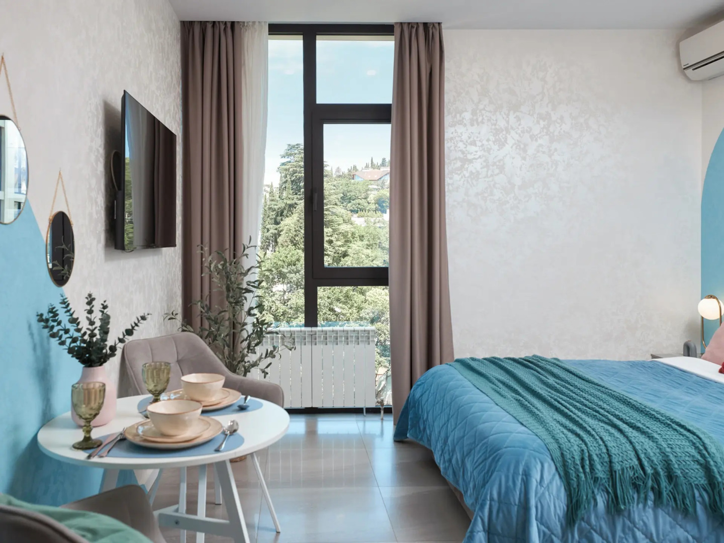 Апартаменты Сочи-Центр Студия с Бассейном на крыше. ЖК Метрополь