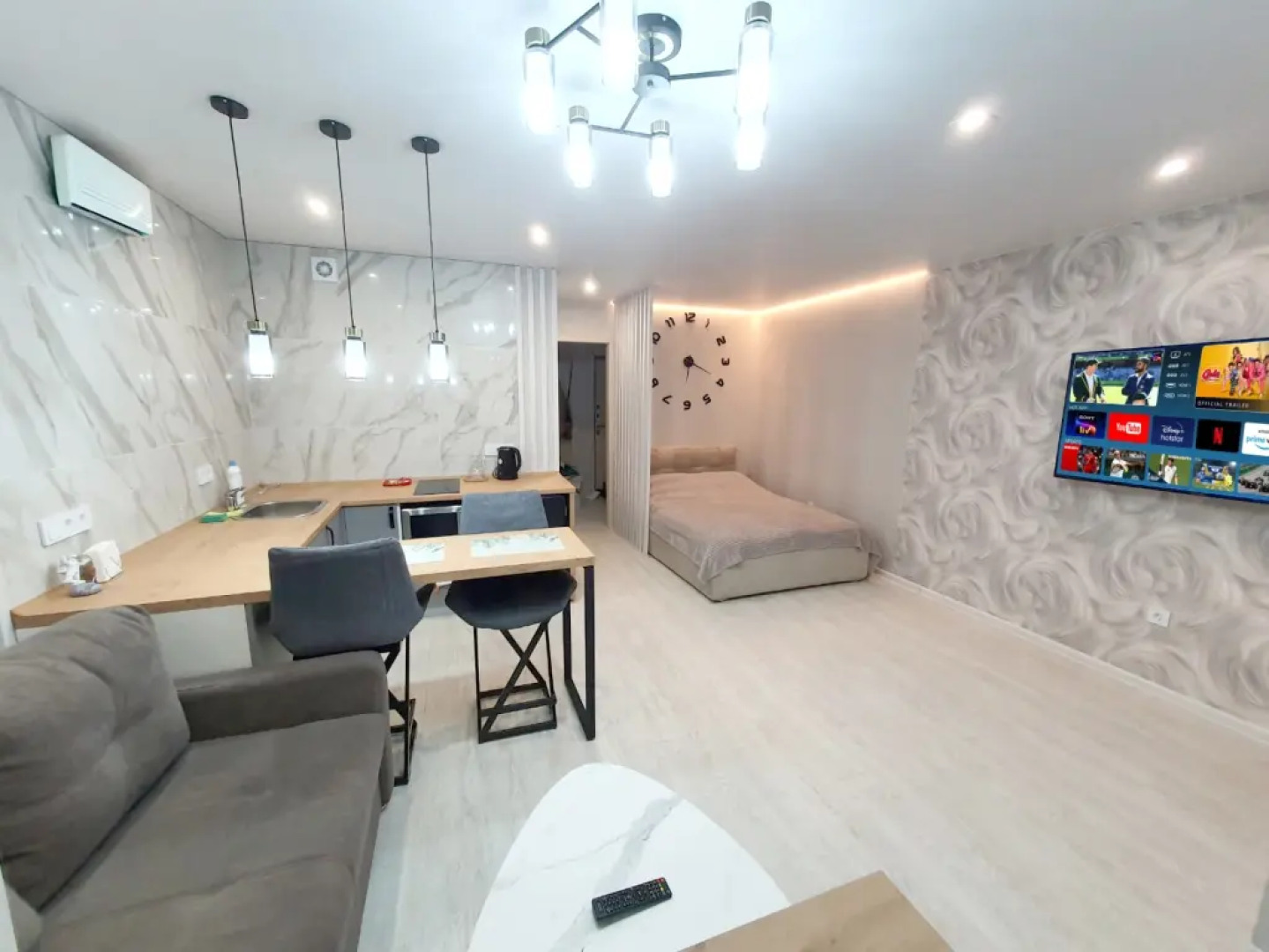 Квартира Гнёздышко Grey с Панорамным видом