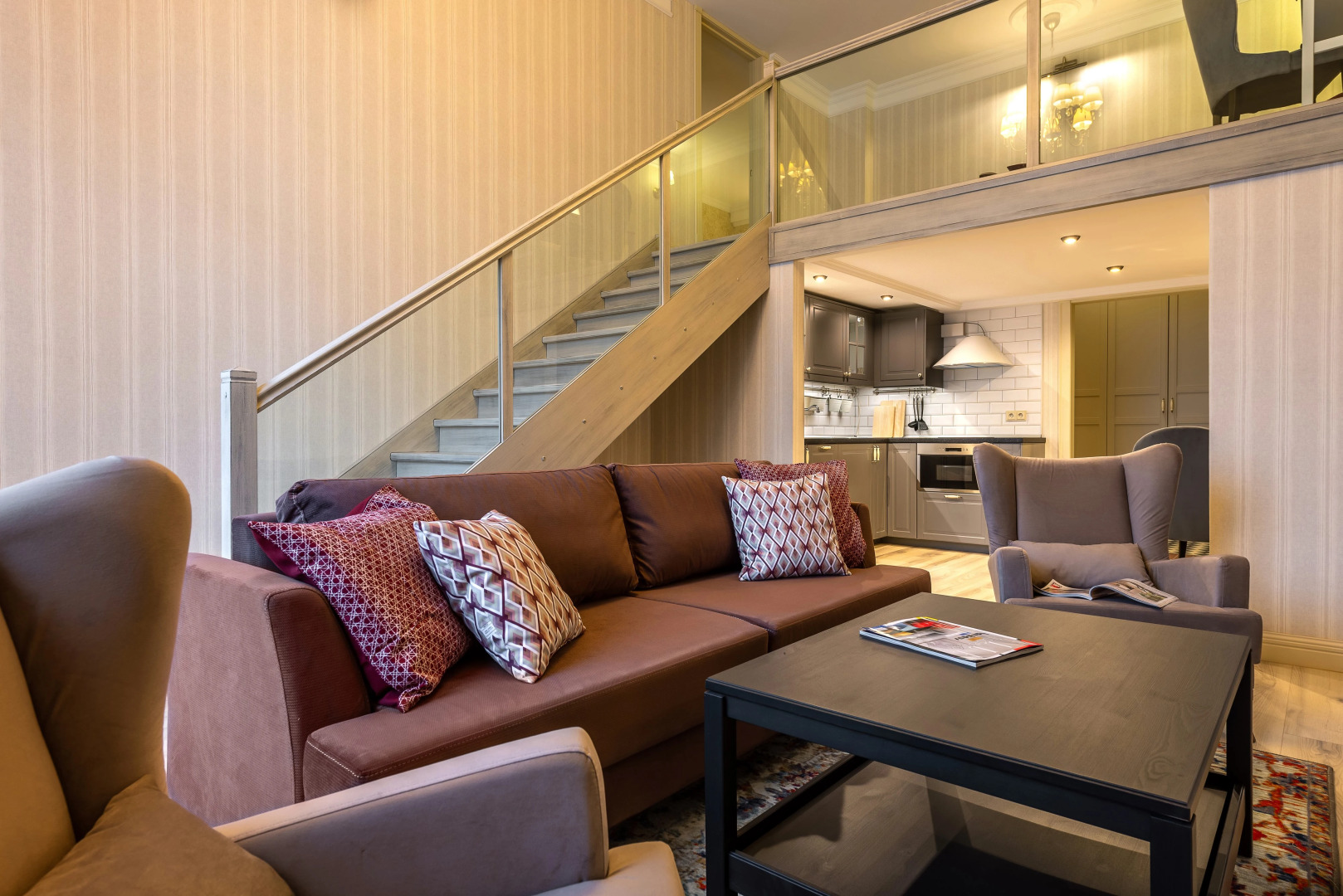 Апартаменты D на Чайковского с двумя спальнями №3