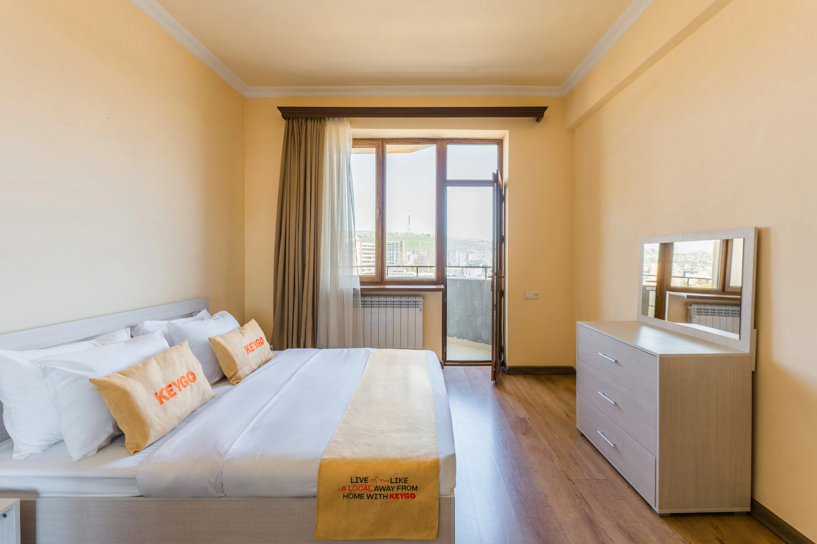 Апартаменты 2BR Sunny Cityscape/City View/Self check-in/Keygo 46