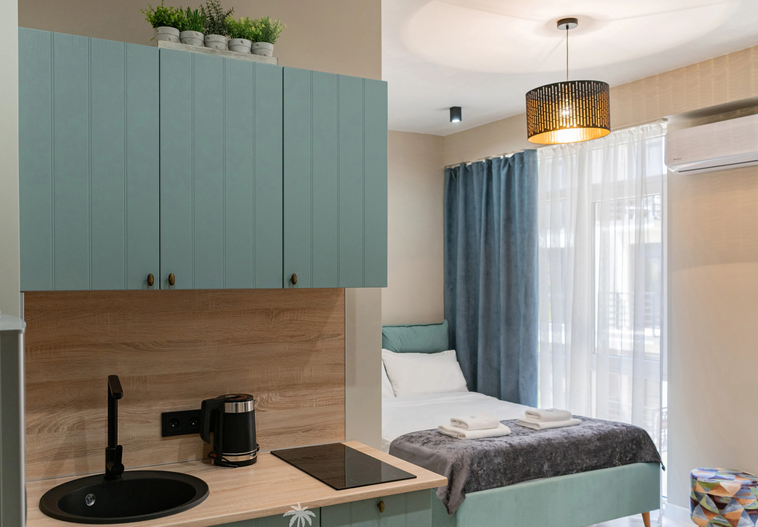 Апартаменты уютные Морент с балконом в ЖК Сорренто Парк