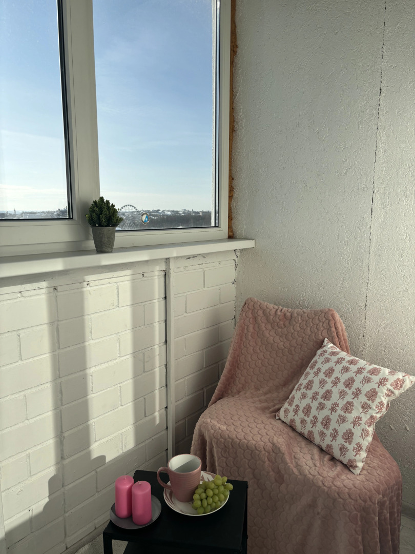 Апартаменты Уютная Студия с Красивым Видом на Город