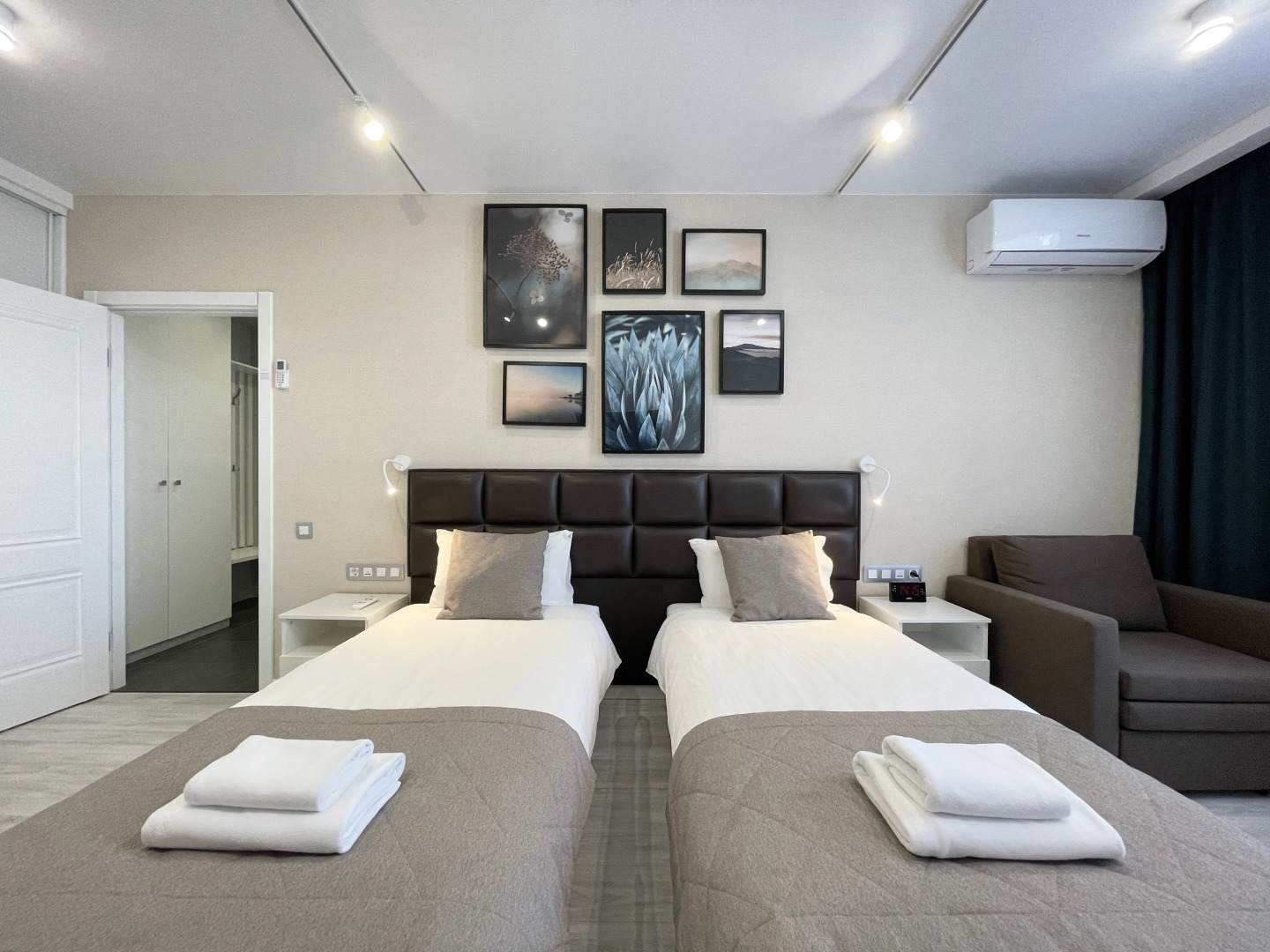 Апартаменты Fresh двухкомнатные с 2 спальнями и ванной